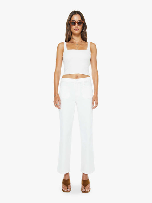 Mother Denim Women The Patch Pocket Mid Rise Maven Ankle