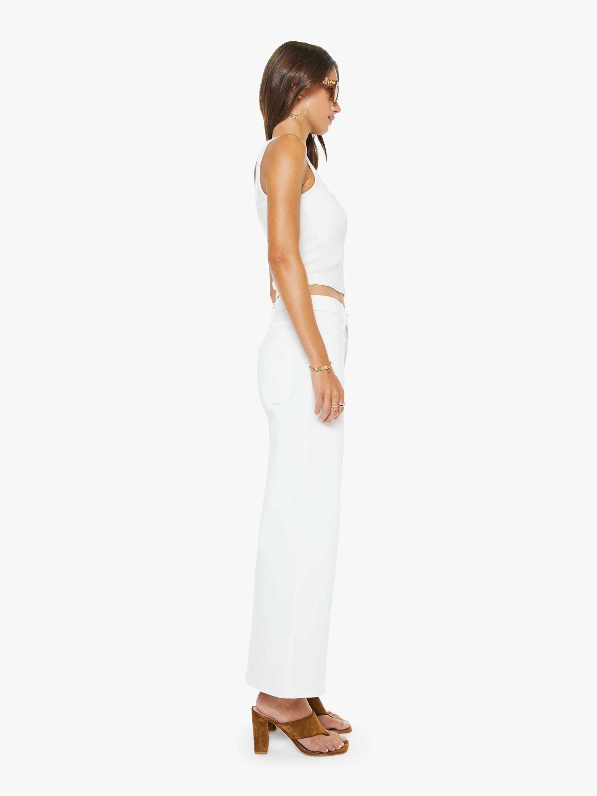Mother Denim Women The Patch Pocket Mid Rise Maven Ankle
