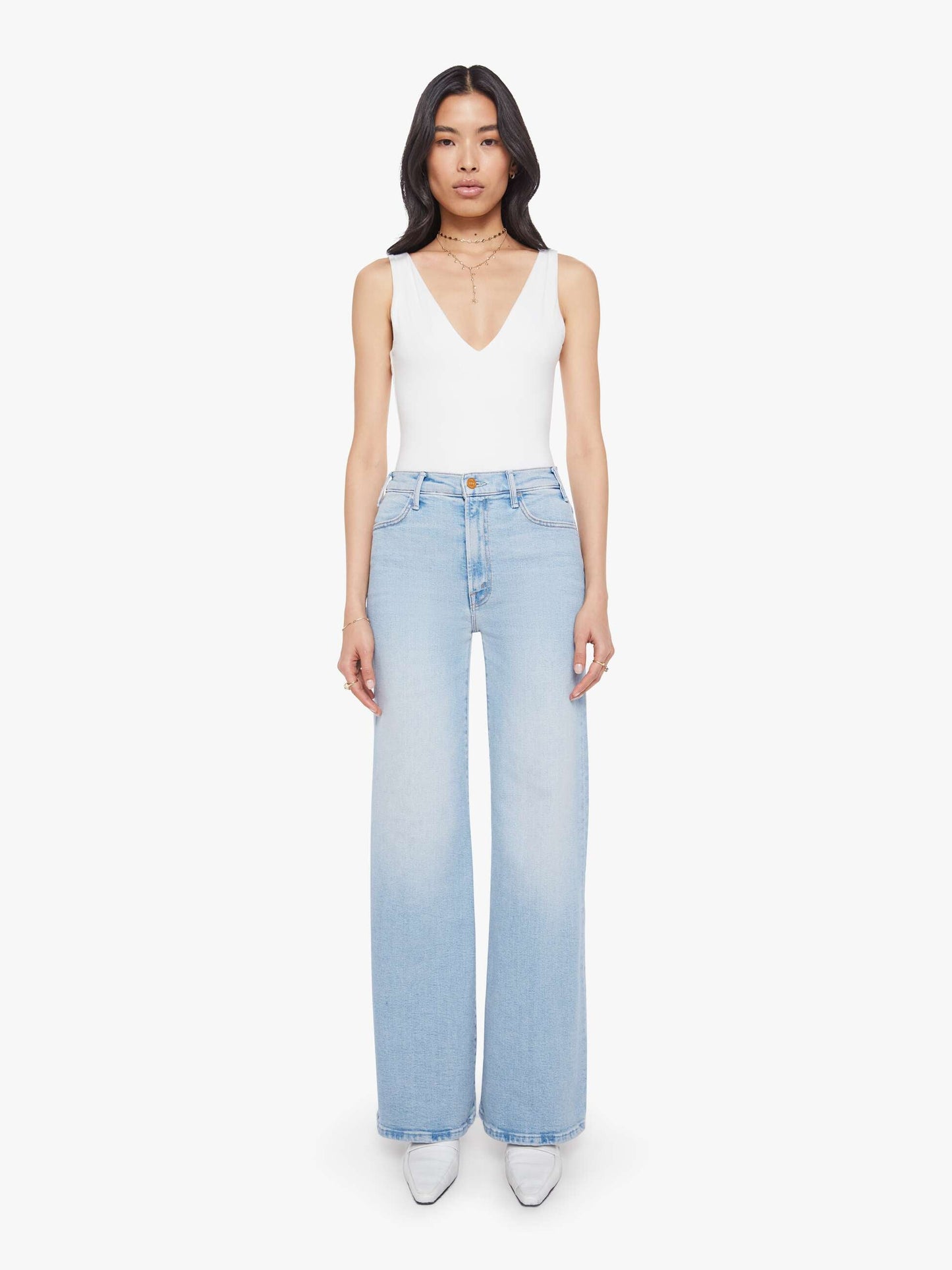 Mother Denim Women The Hustler Roller Sneak