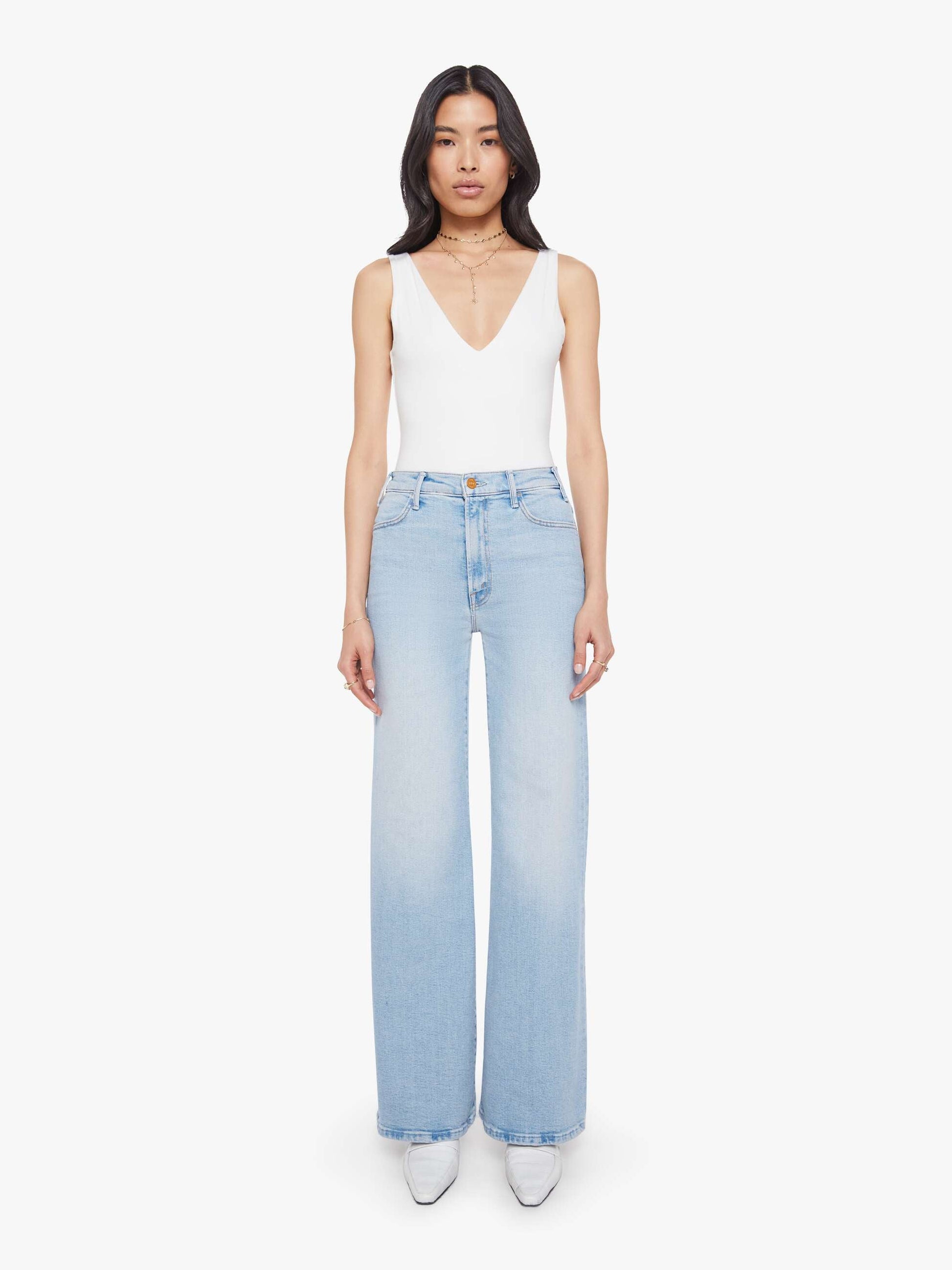 Mother Denim Women The Hustler Roller Sneak