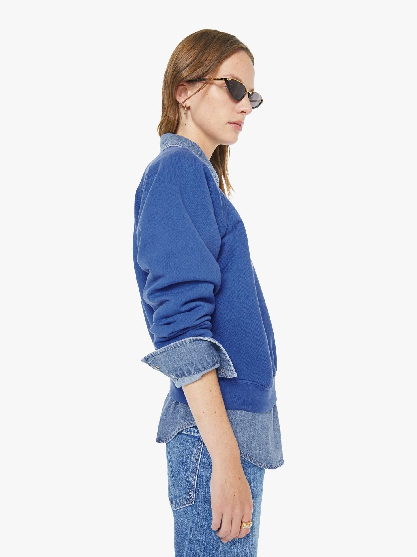 Mother Denim Women The Mid Rise Lasso Heel