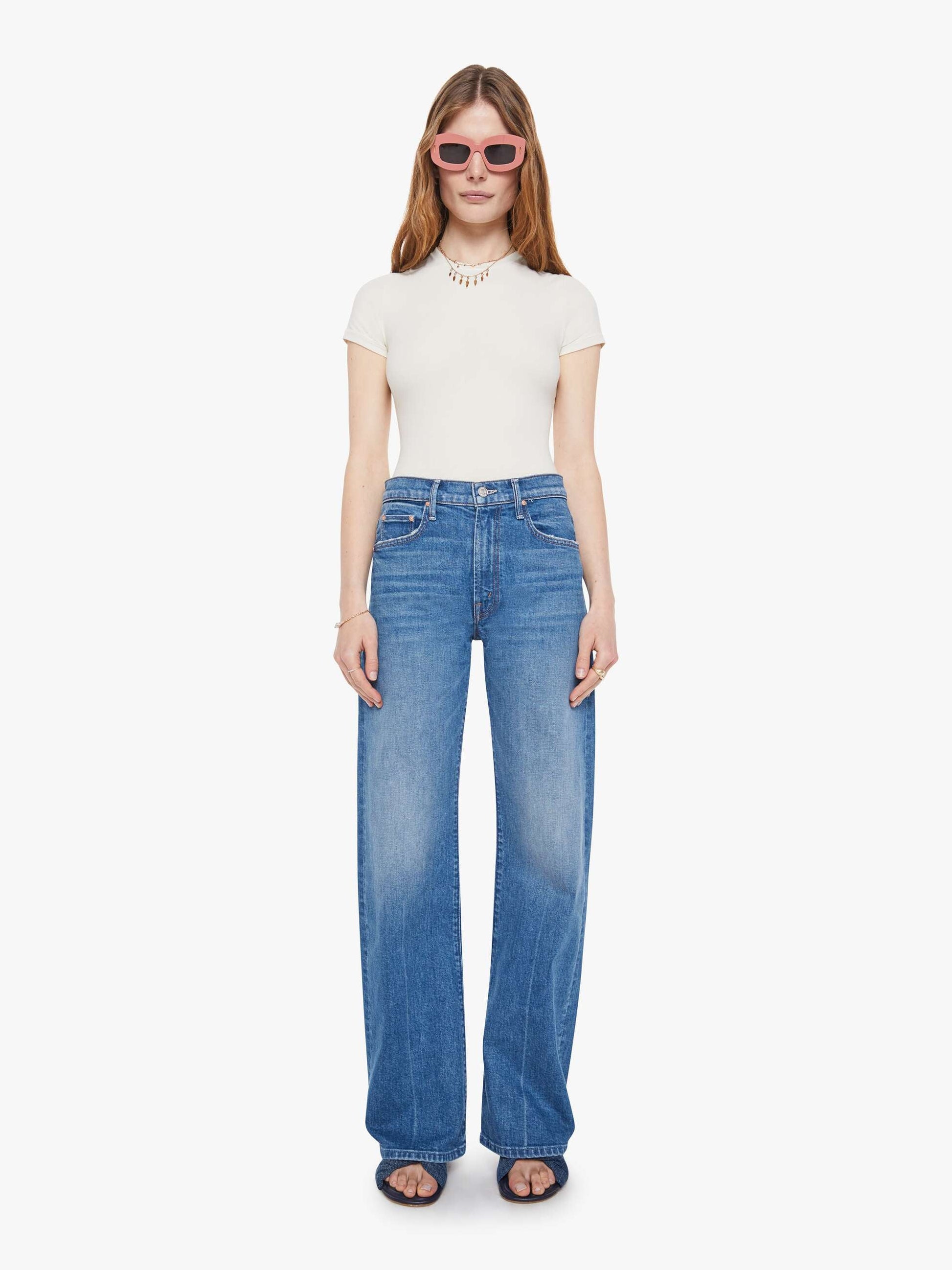Mother Denim Women The Mid Rise Lasso Sneak