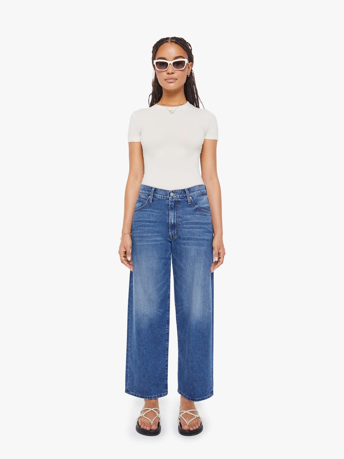 Mother Denim Women PETITES The Lil Delinquent Nerdy