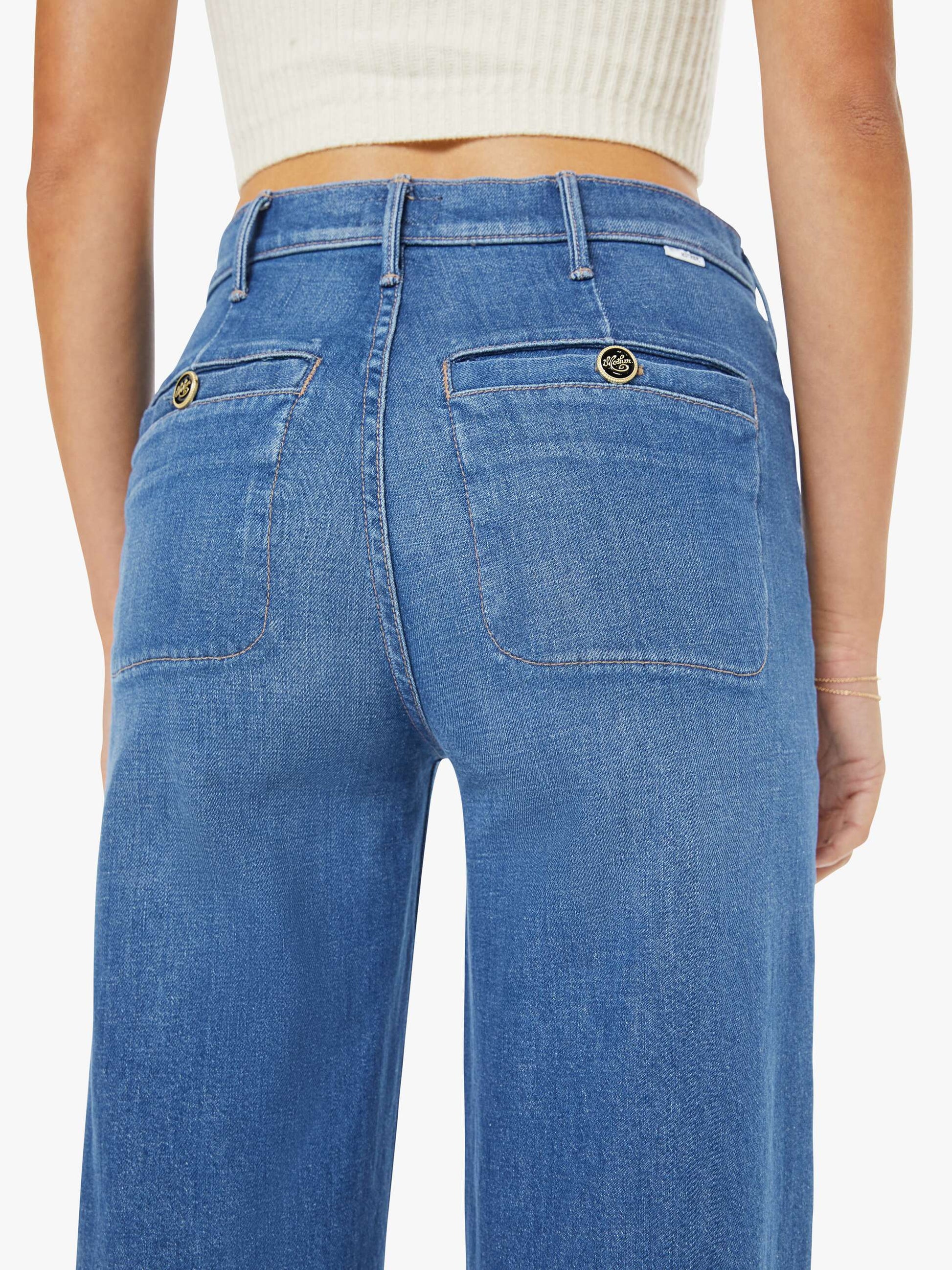 Mother Denim Women The Stashed Hustler Roller Sneak