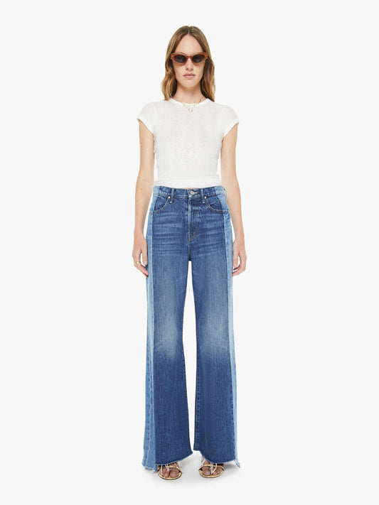Mother Denim Women The Tux Sidestepper Sneak Fray