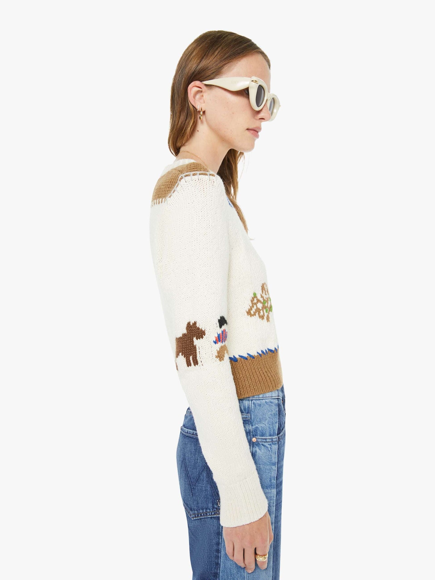 Mother Denim Women The Tux Sidestepper Sneak Fray
