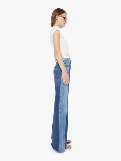 Mother Denim Women The Tux Sidestepper Sneak Fray