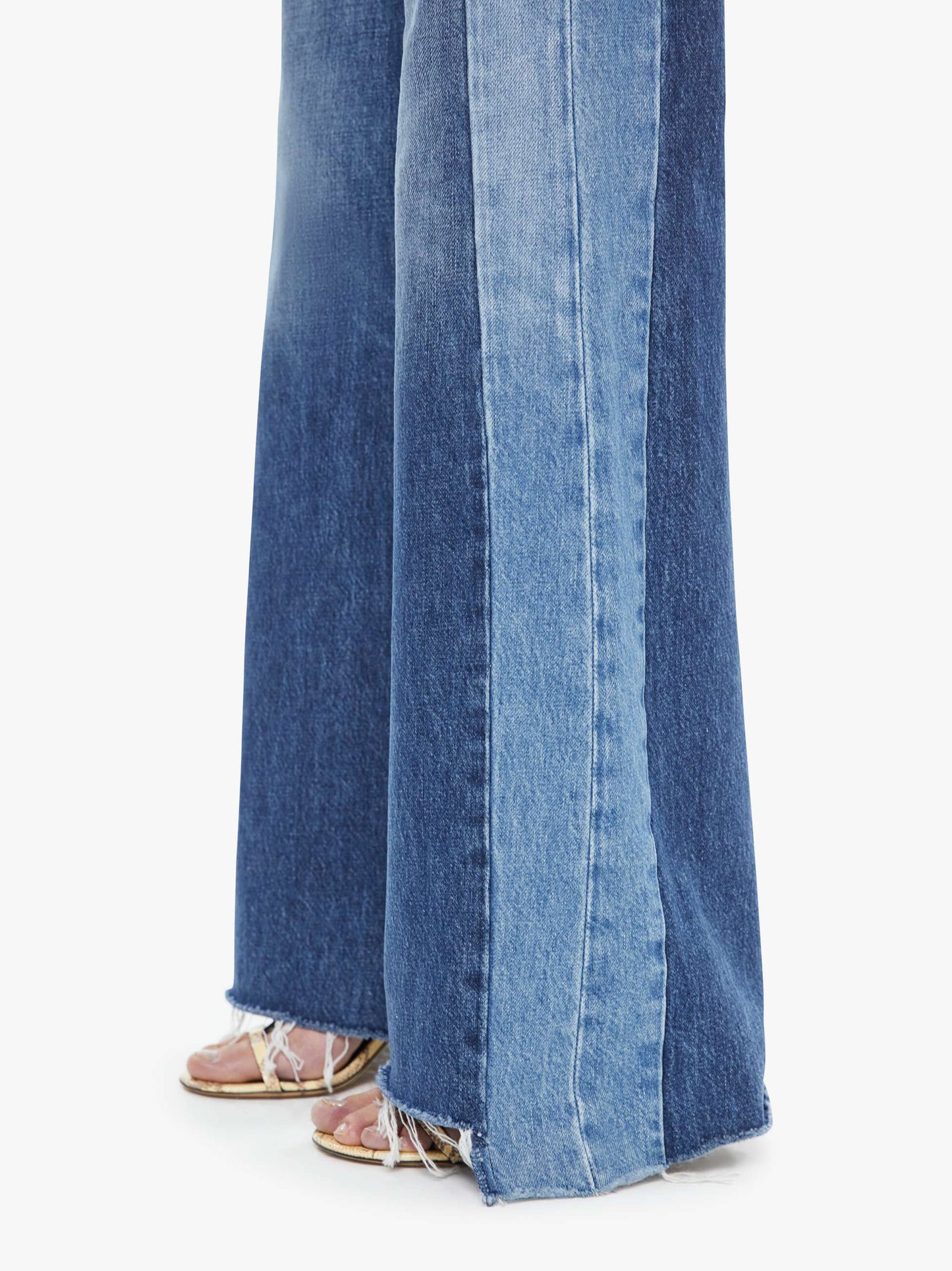 Mother Denim Women The Tux Sidestepper Sneak Fray