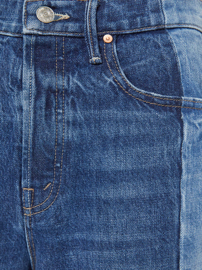 Mother Denim Women The Tux Sidestepper Sneak Fray