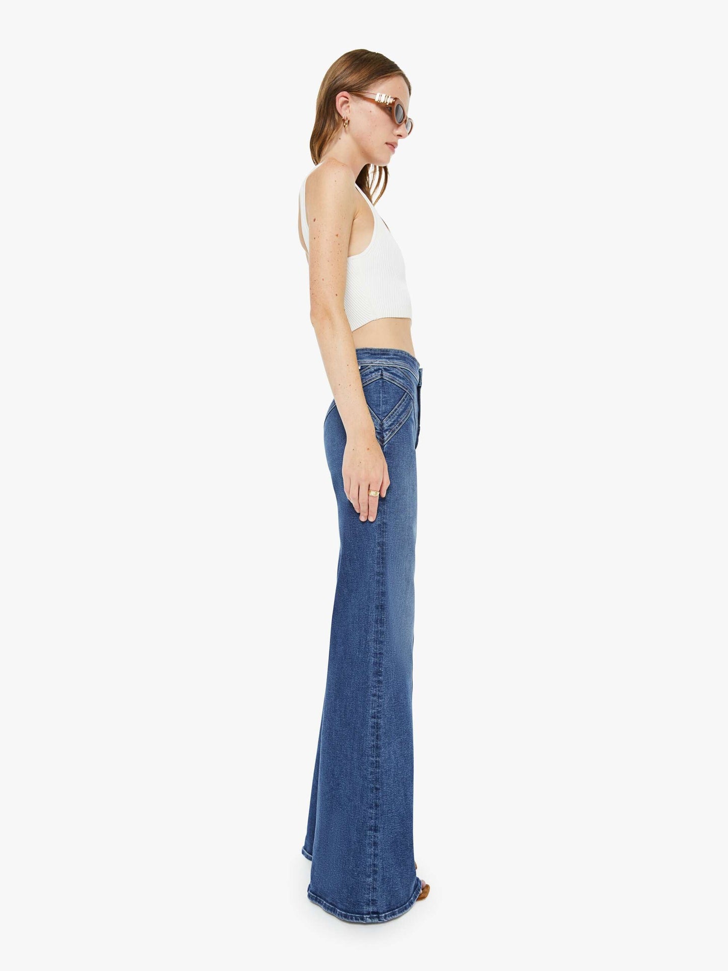 Mother Denim Women The Criss Cross Roller Heel