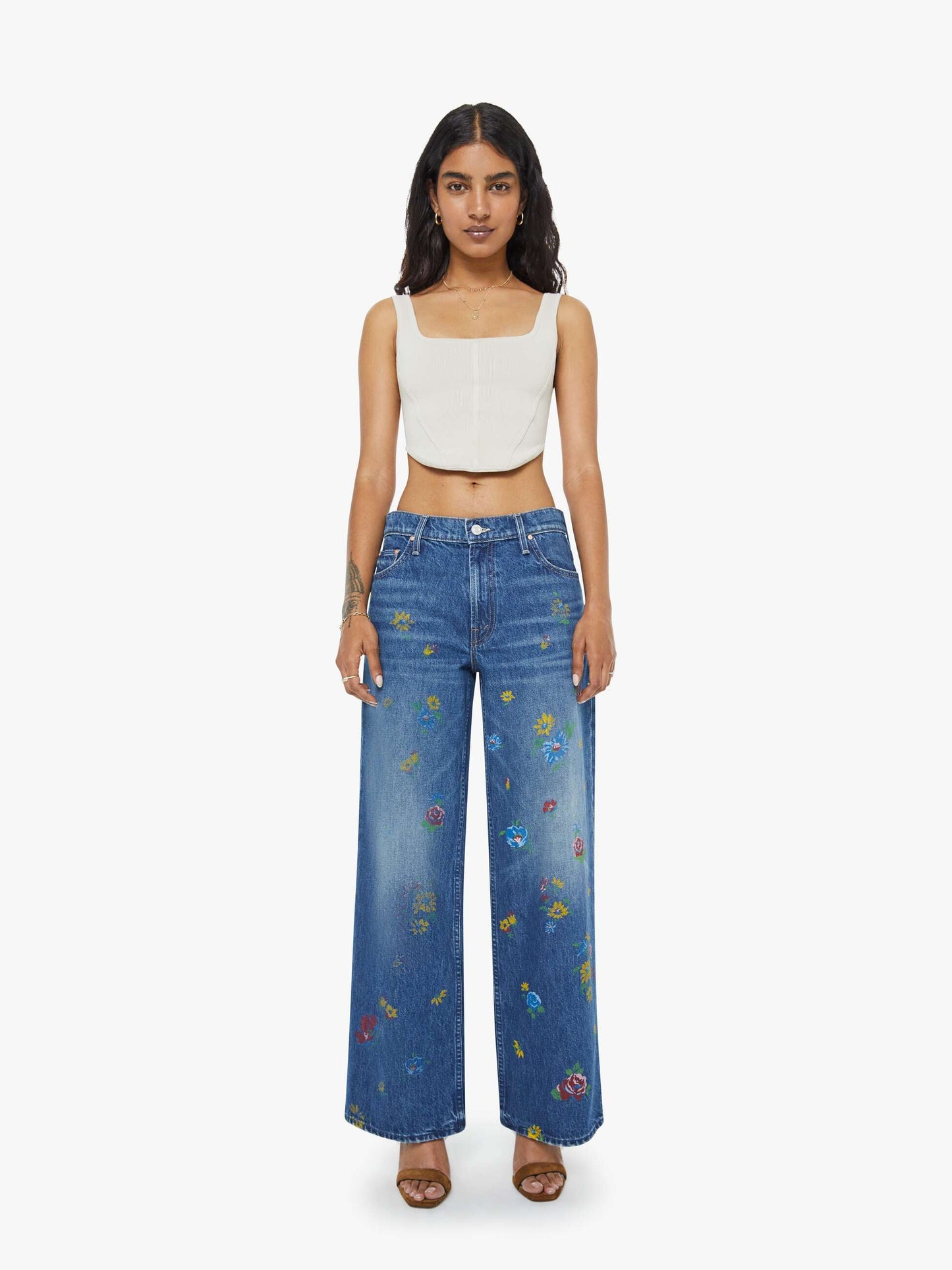 Mother Denim Women PETITES The Lil Rerun Zip Sneak