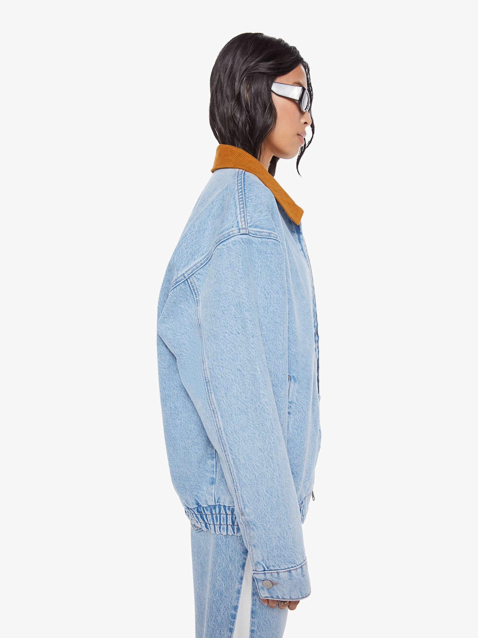 Mother Denim Women SNACKS! The Nacho Double Dip Nerdy Fray