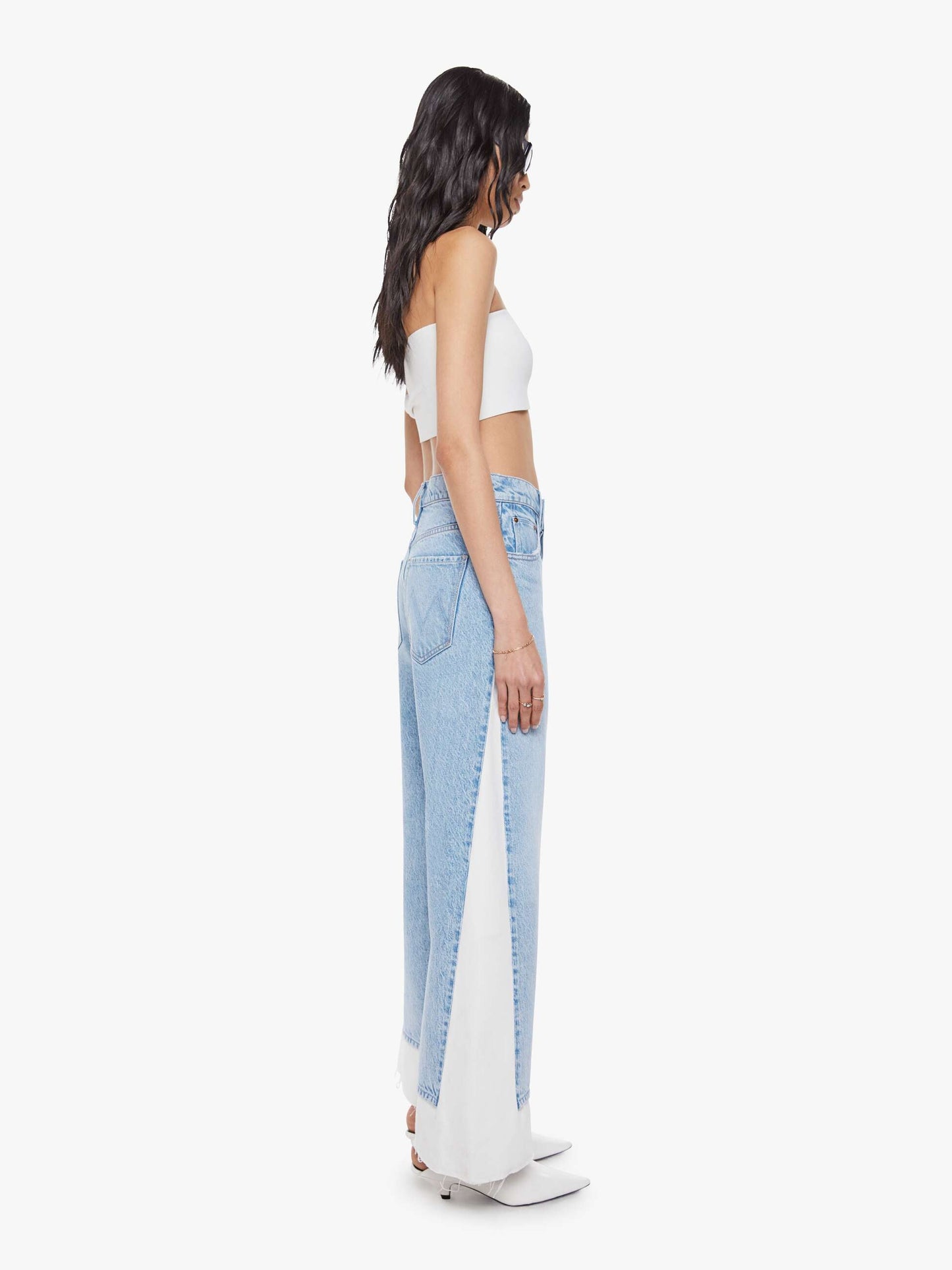 Mother Denim Women SNACKS! The Nacho Double Dip Nerdy Fray