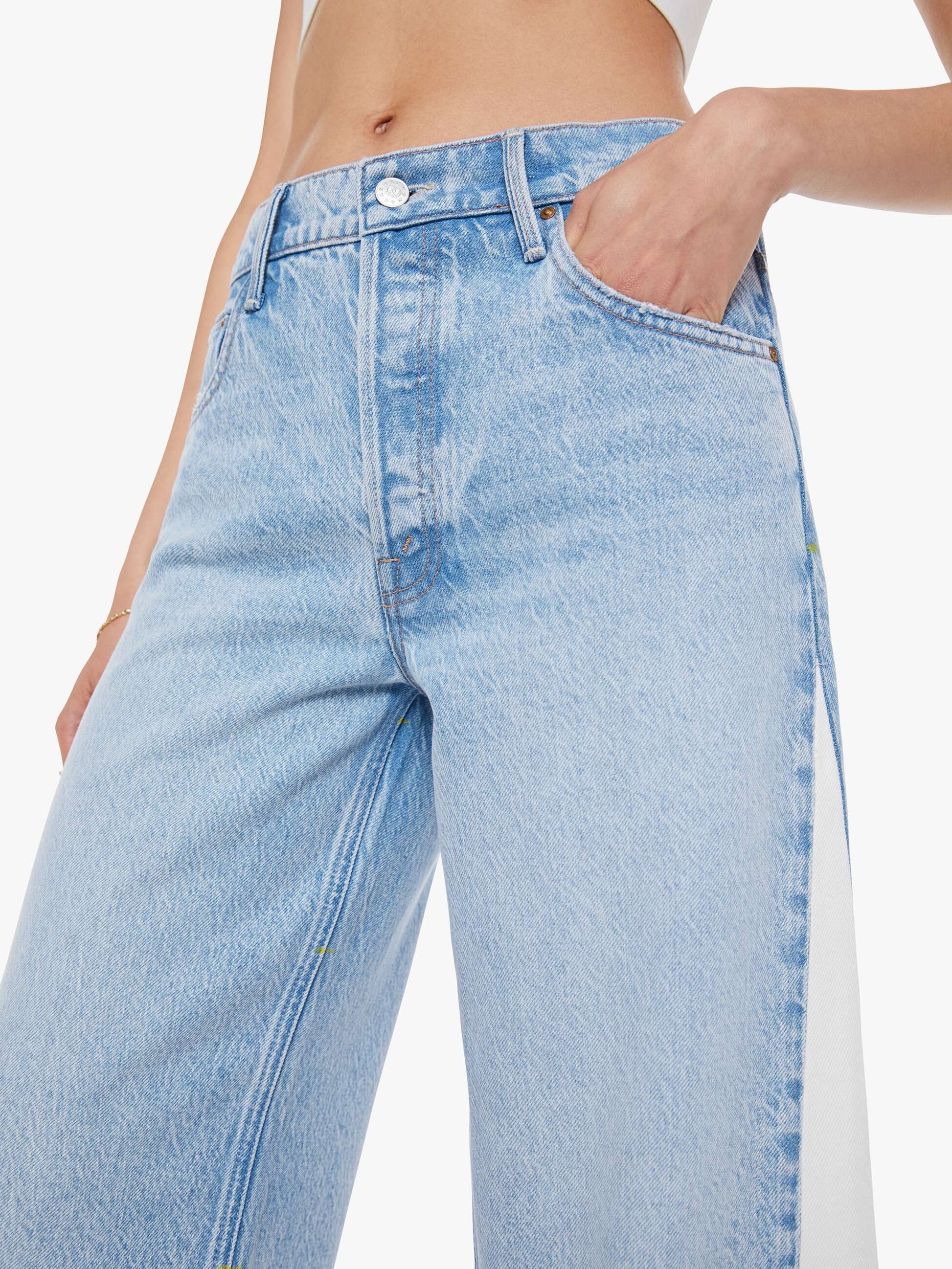 Mother Denim Women SNACKS! The Nacho Double Dip Nerdy Fray