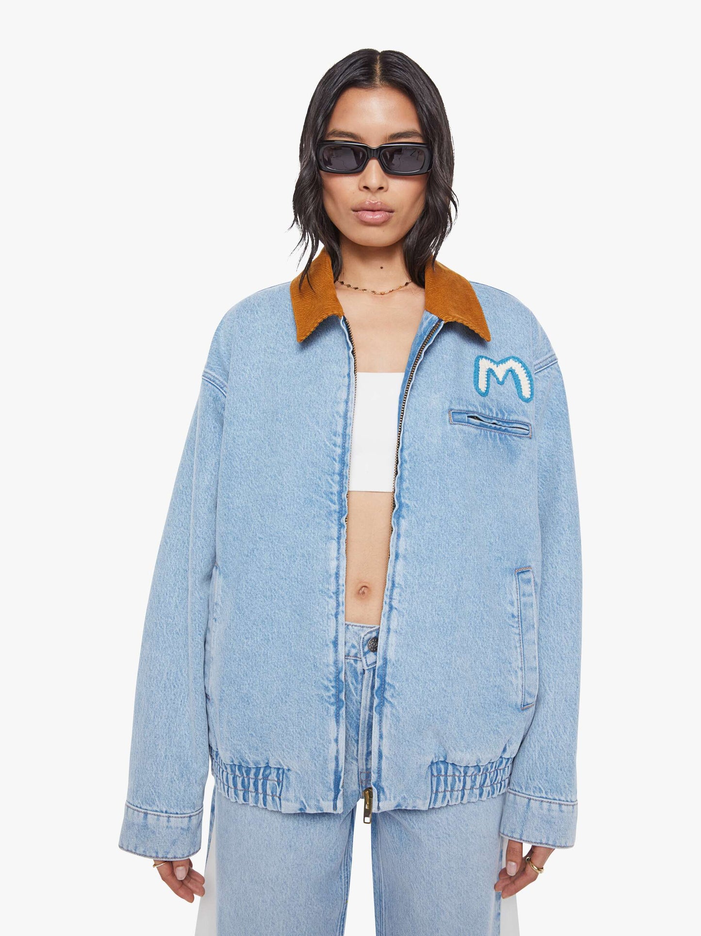 Mother Denim Women SNACKS! The Nacho Double Dip Nerdy Fray