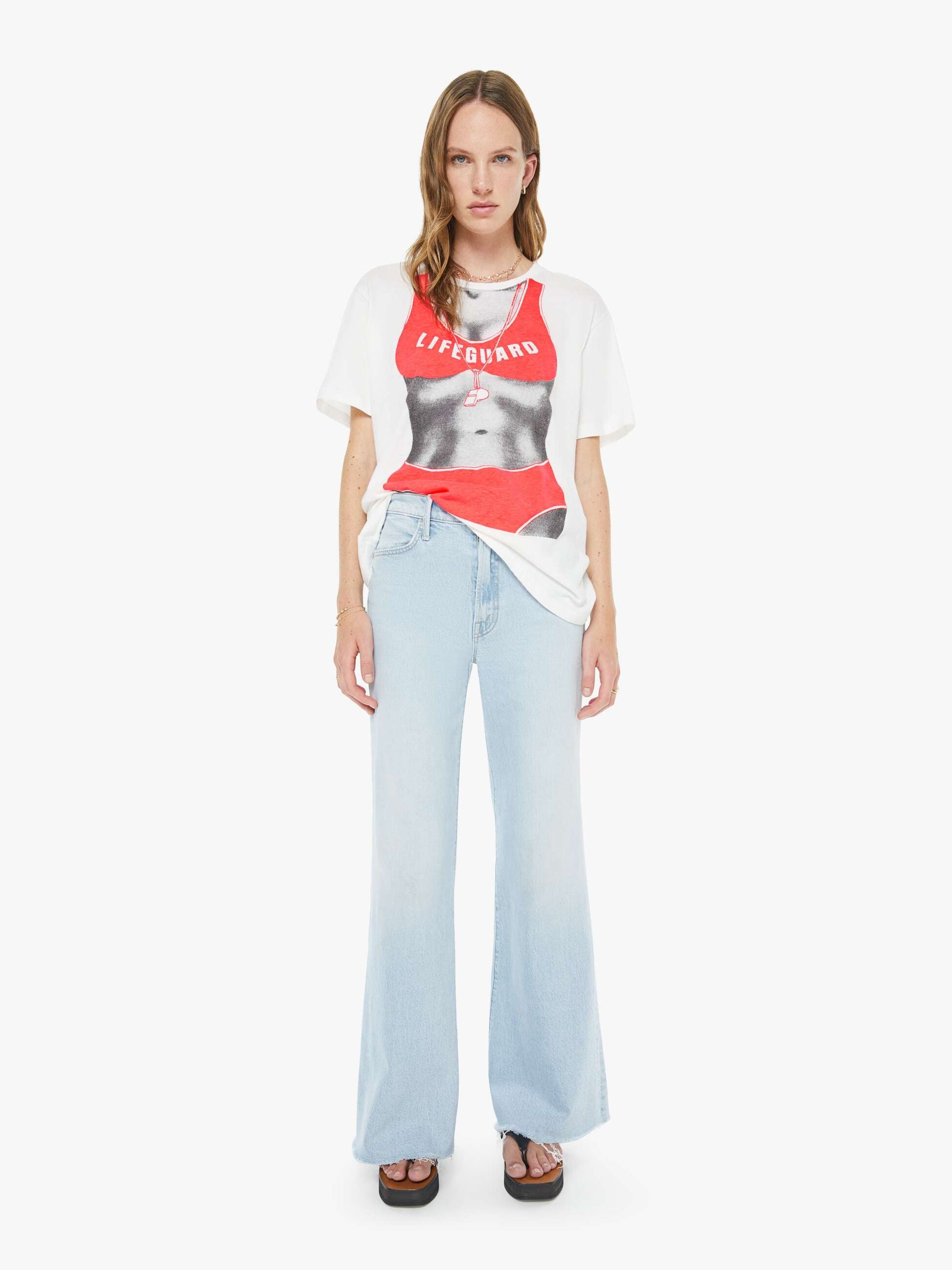 Mother Denim Women The Hustler Roller Skimp Fray