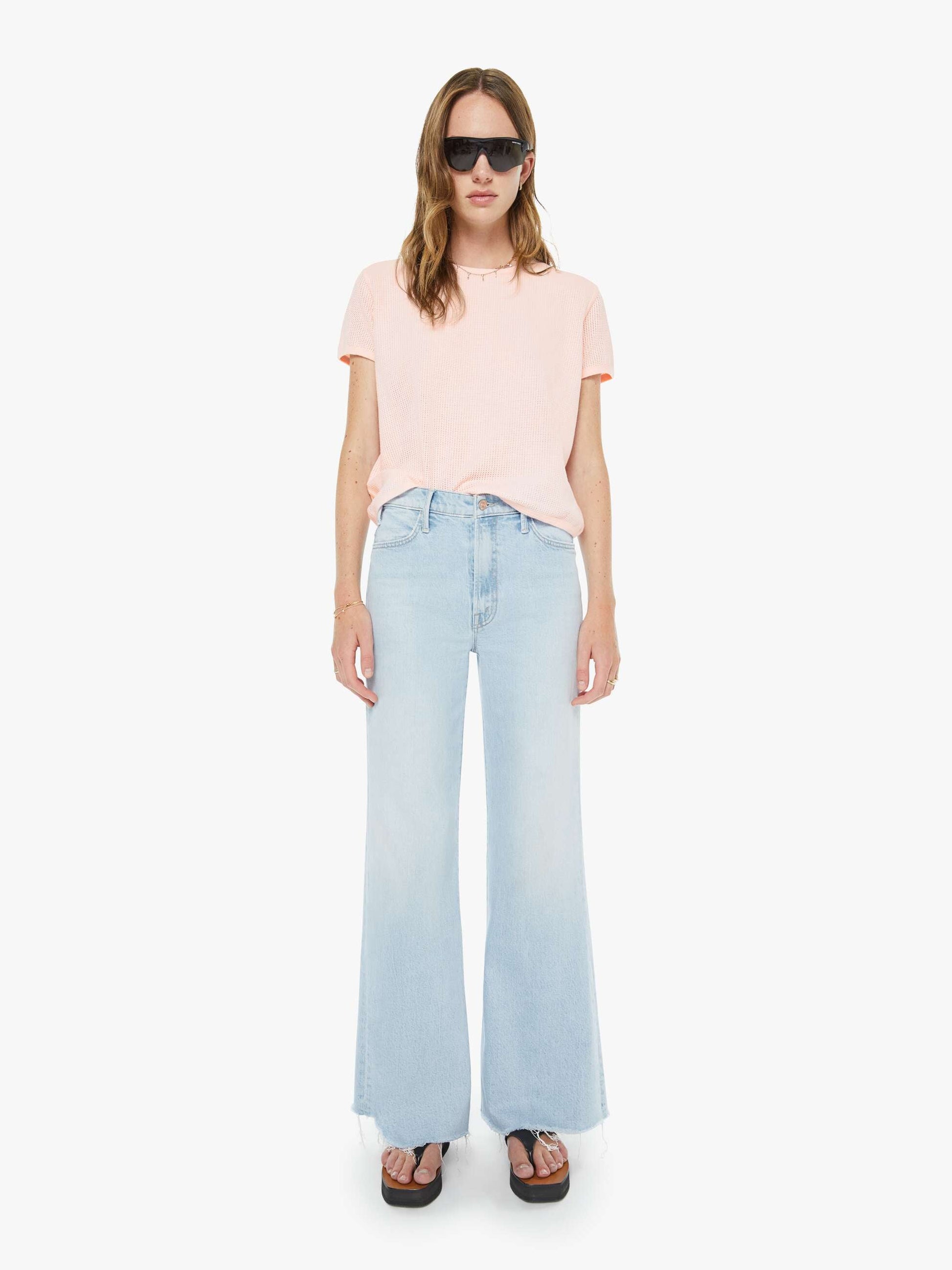 Mother Denim Women The Hustler Roller Skimp Fray