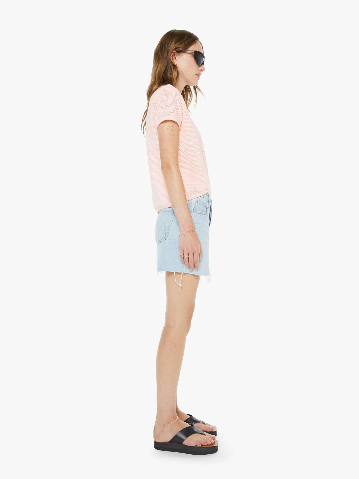 Mother Denim Women The Vagabond Mini Fray