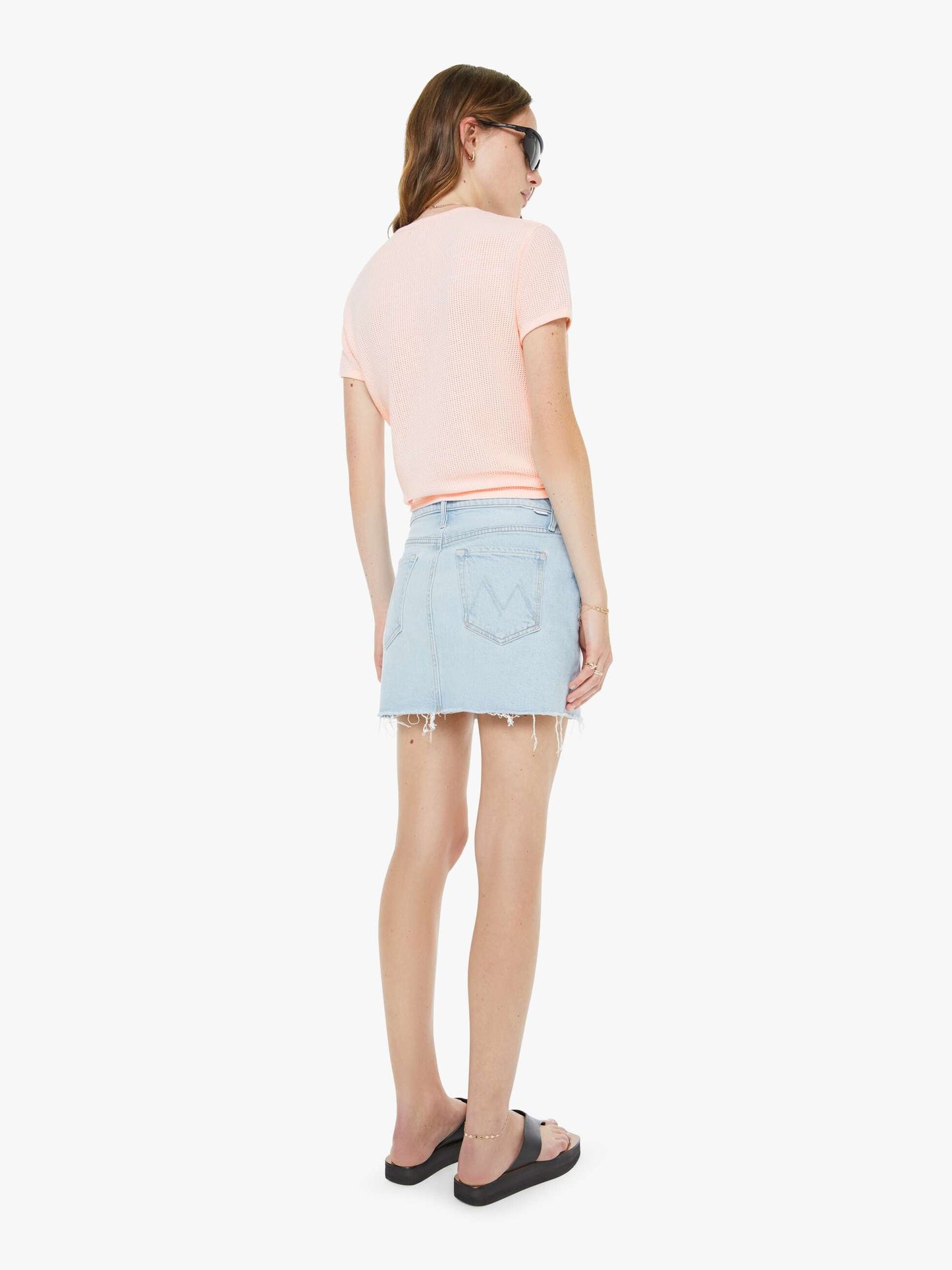 Mother Denim Women The Vagabond Mini Fray