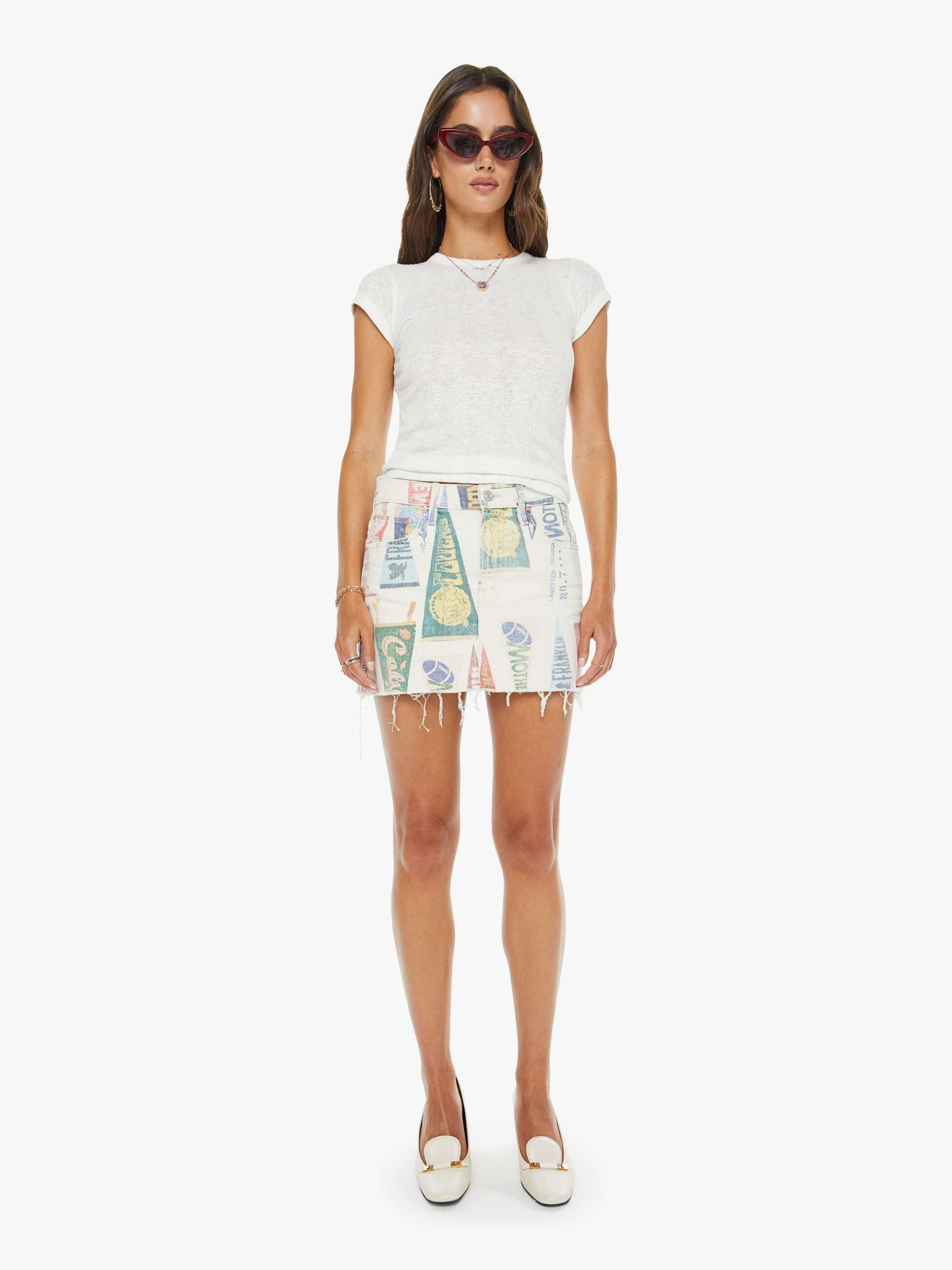 Mother Denim Women The Ditcher Mini Fray