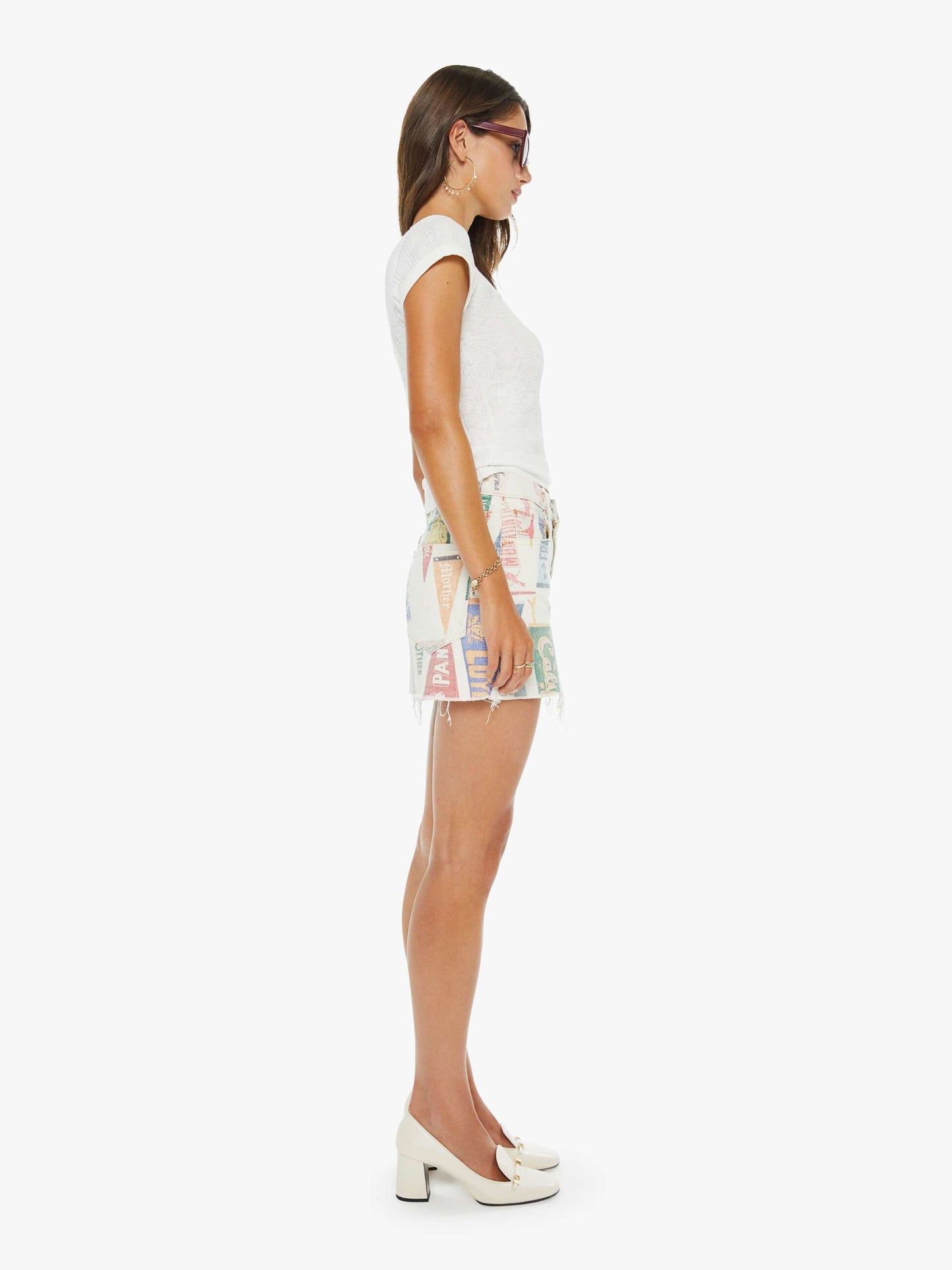 Mother Denim Women The Ditcher Mini Fray