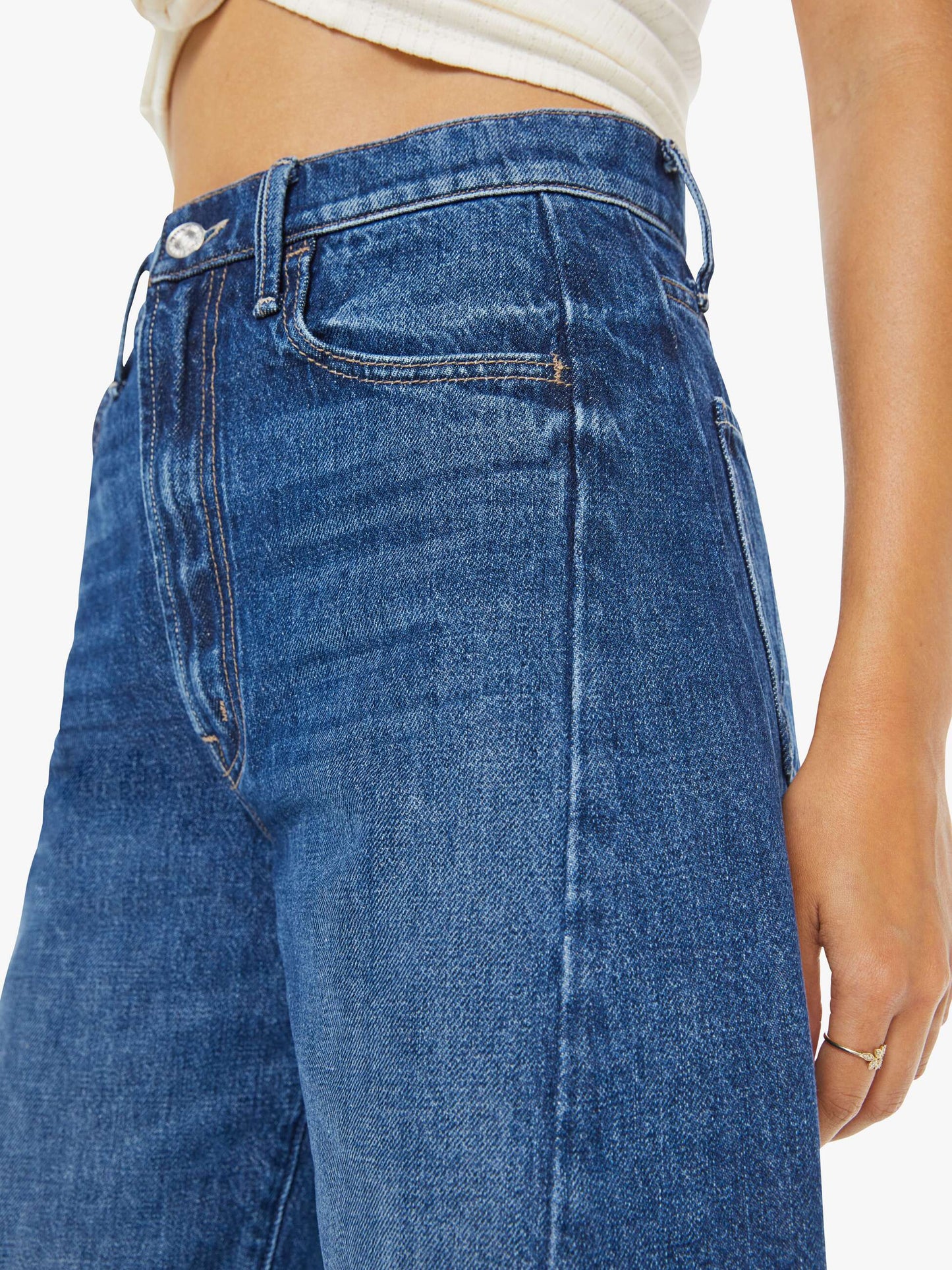 Mother Denim Women The Half-Pipe Bermuda Fray