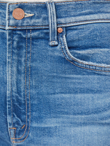 Mother Denim Women High Waisted Rider Bermuda Short Fray