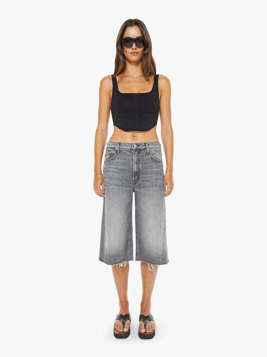 Mother Denim Women The Whole Lot Zip Twist Fray