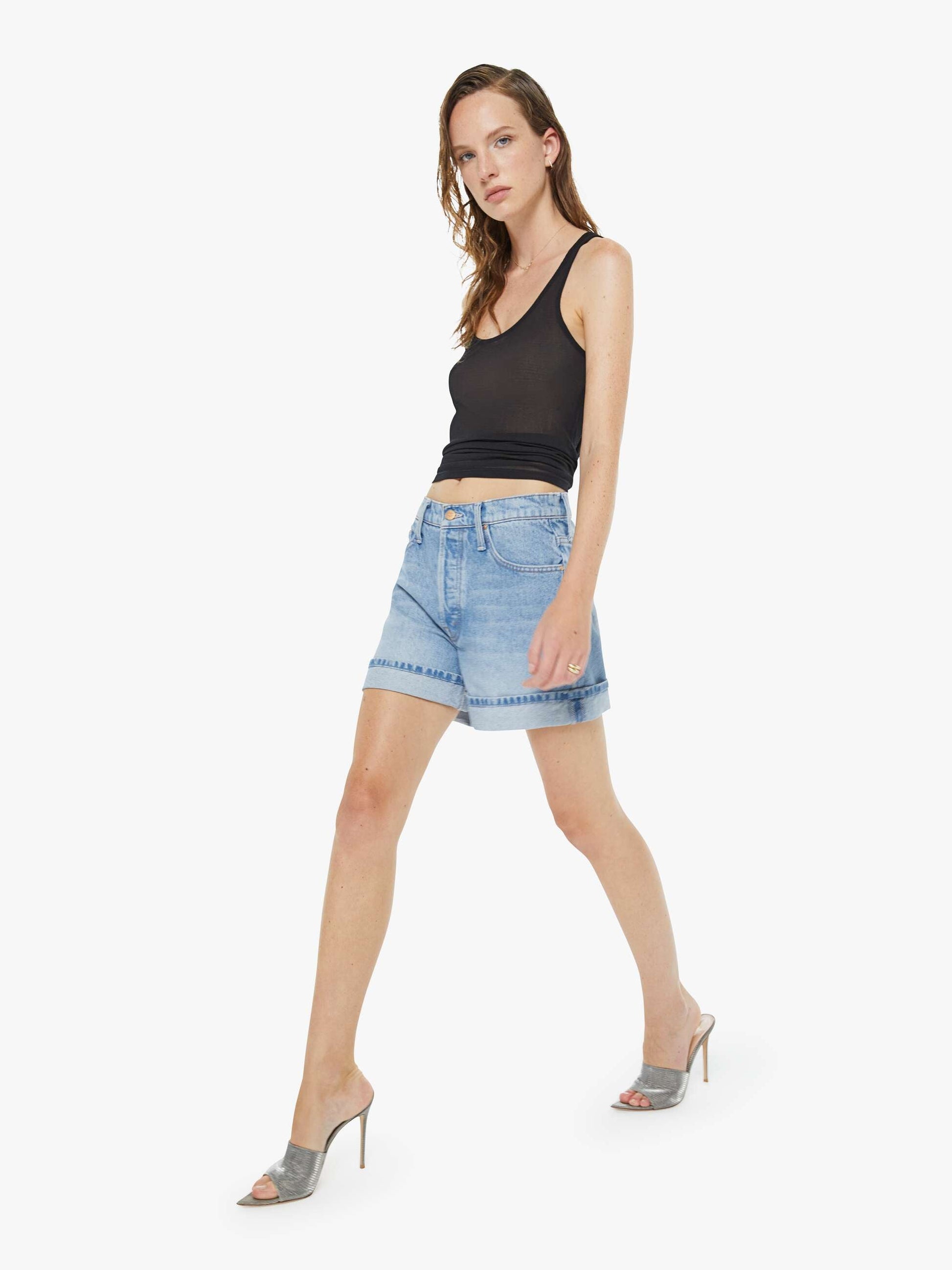 Mother Denim Women SNACKS! The Culotte Cuffed Short