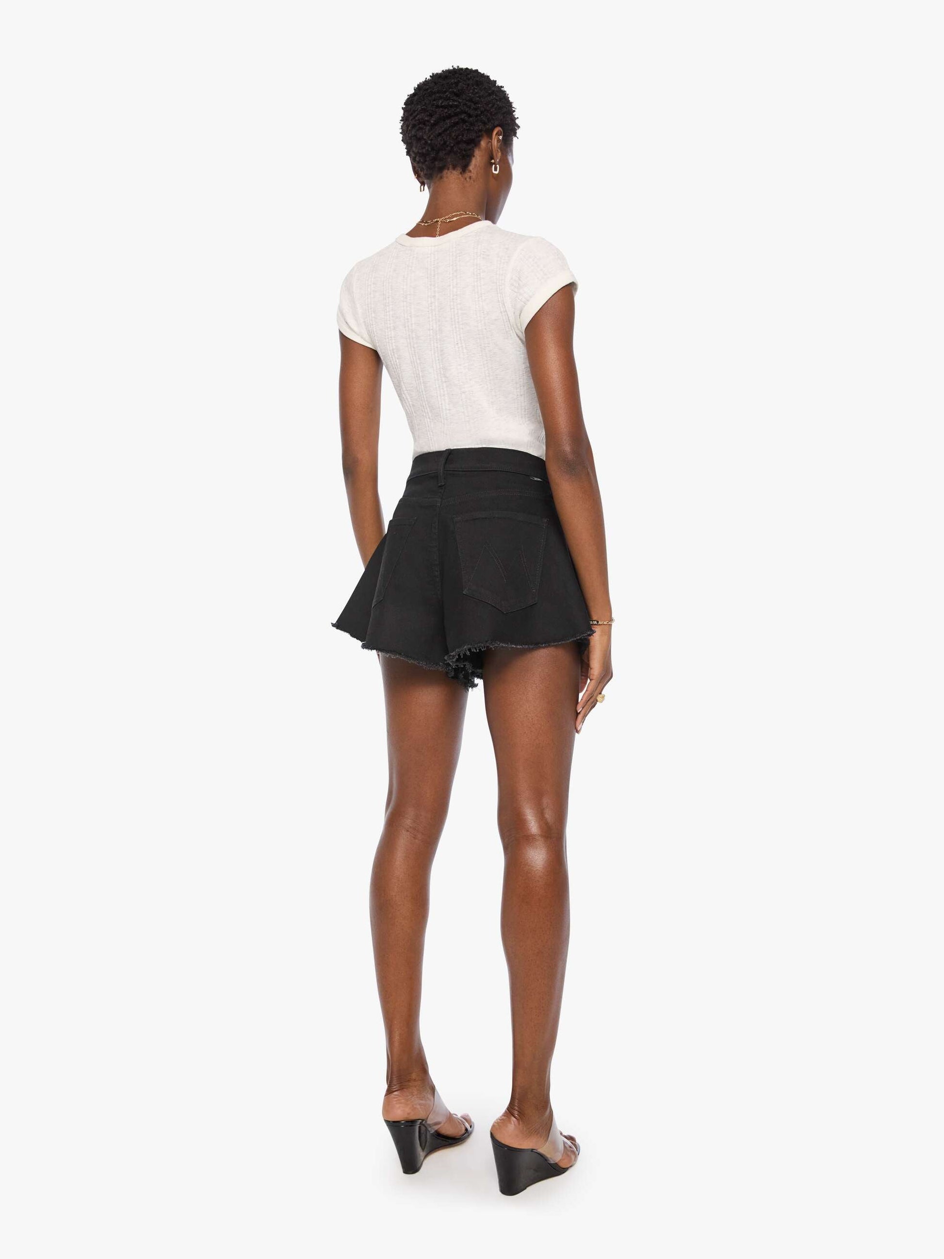 Mother Denim Women The Flutter Short Fray