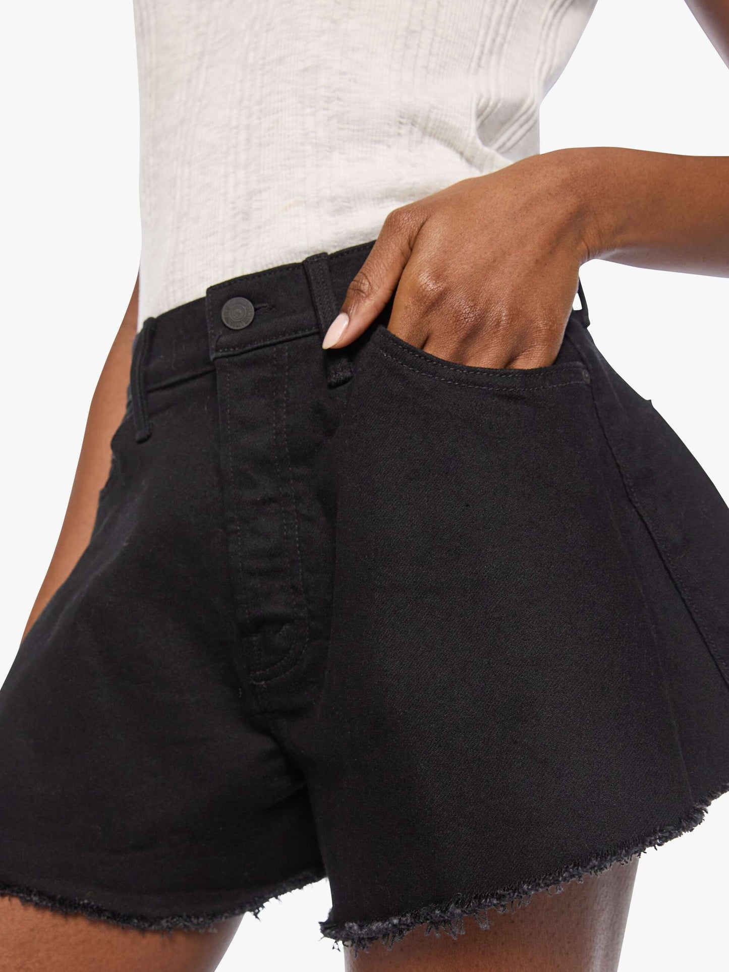 Mother Denim Women The Flutter Short Fray