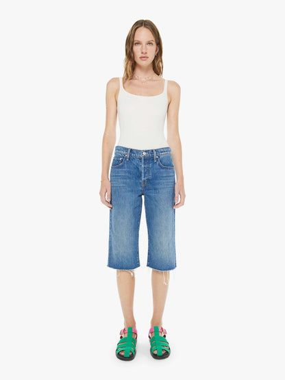 Mother Denim Women The Kick It Half N' Half Fray