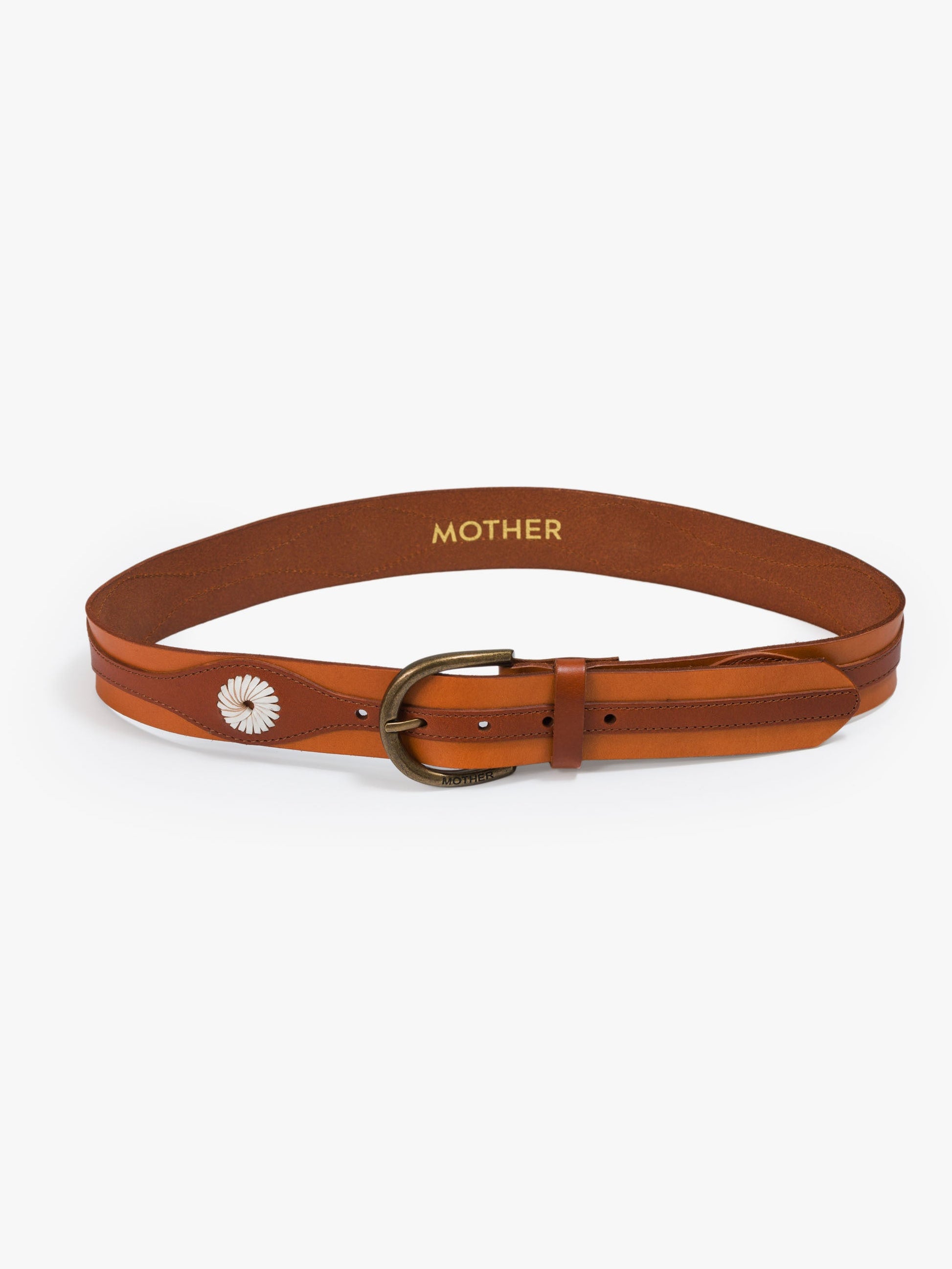 Mother Denim Women The 2 Tone Leather Belt