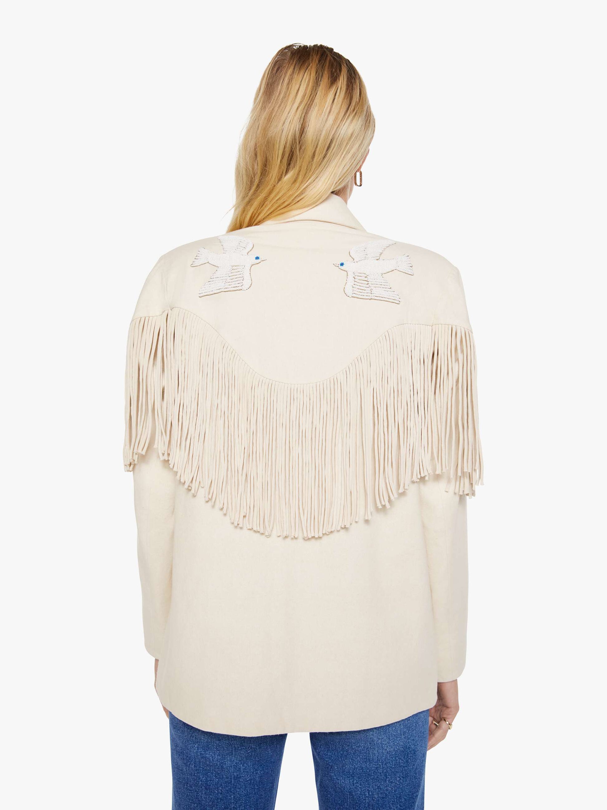 Mother Denim Brands Alix of Bohemia Jude Fringe Jacket