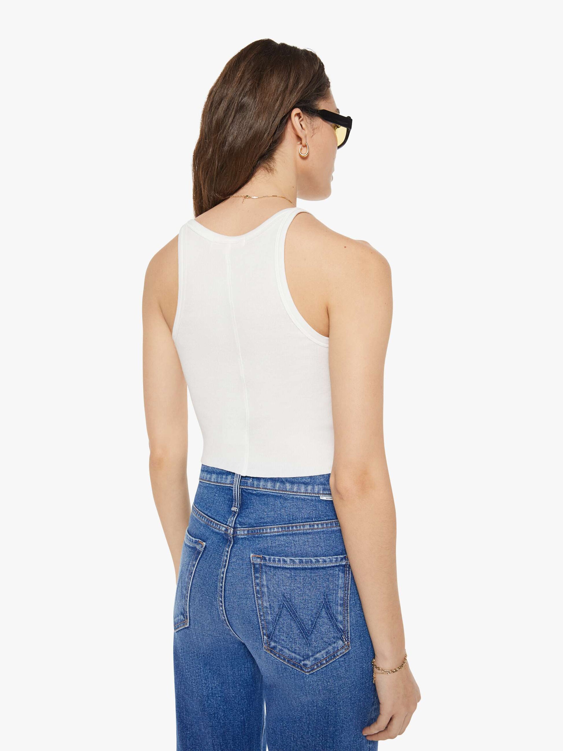 Mother Denim Brands Eterne Cropped Rib Tank