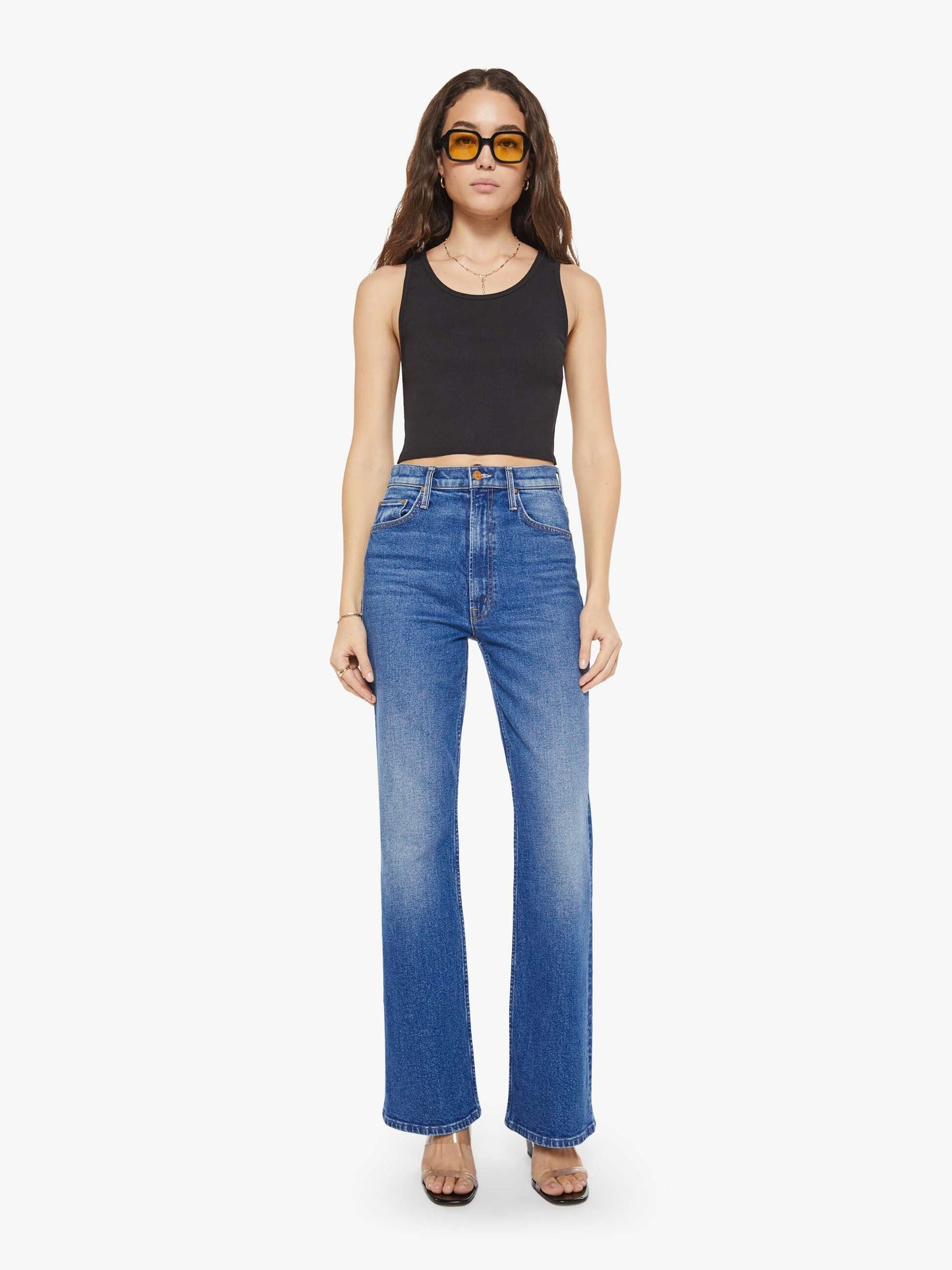 Mother Denim Brands Eterne Cropped Scoop Neck Tank