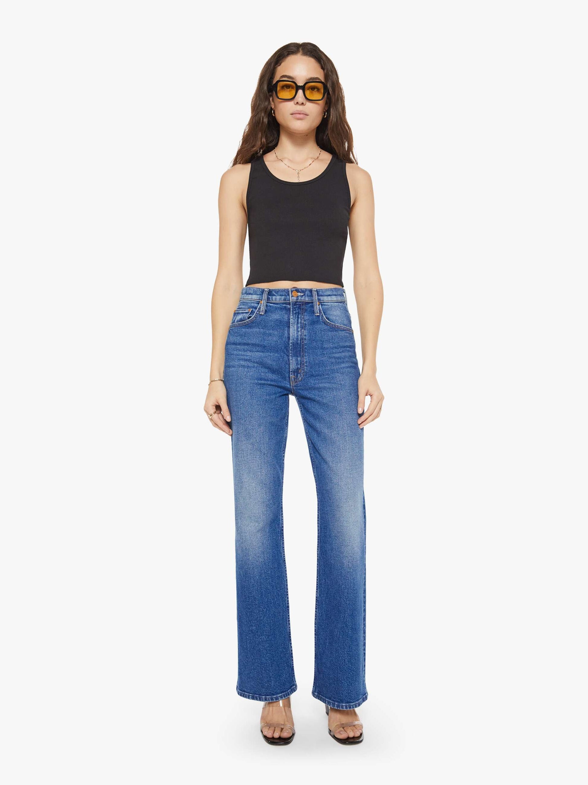 Mother Denim Brands Eterne Cropped Scoop Neck Tank