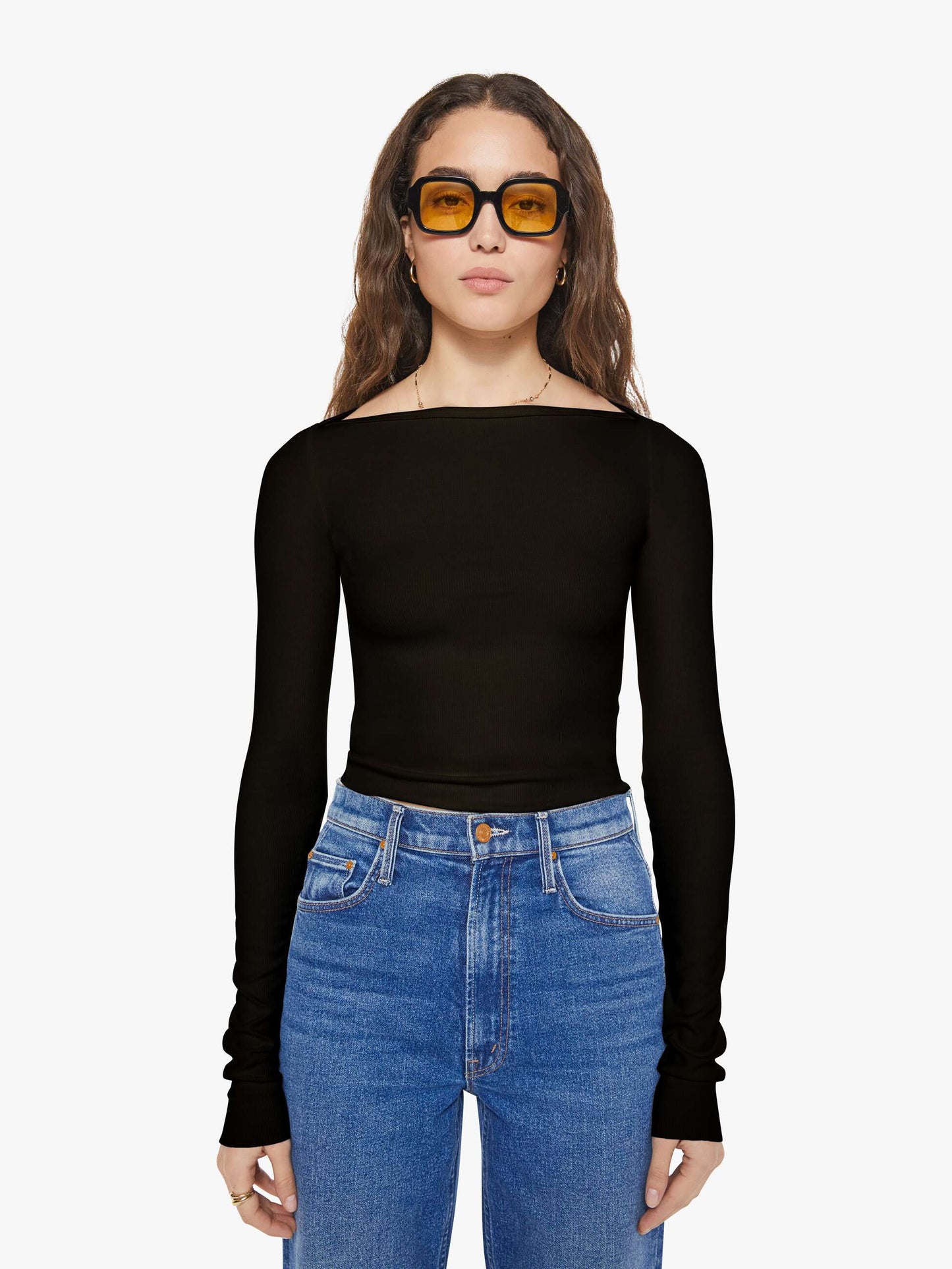 Mother Denim Brands Eterne Long Sleeve Boatneck Top
