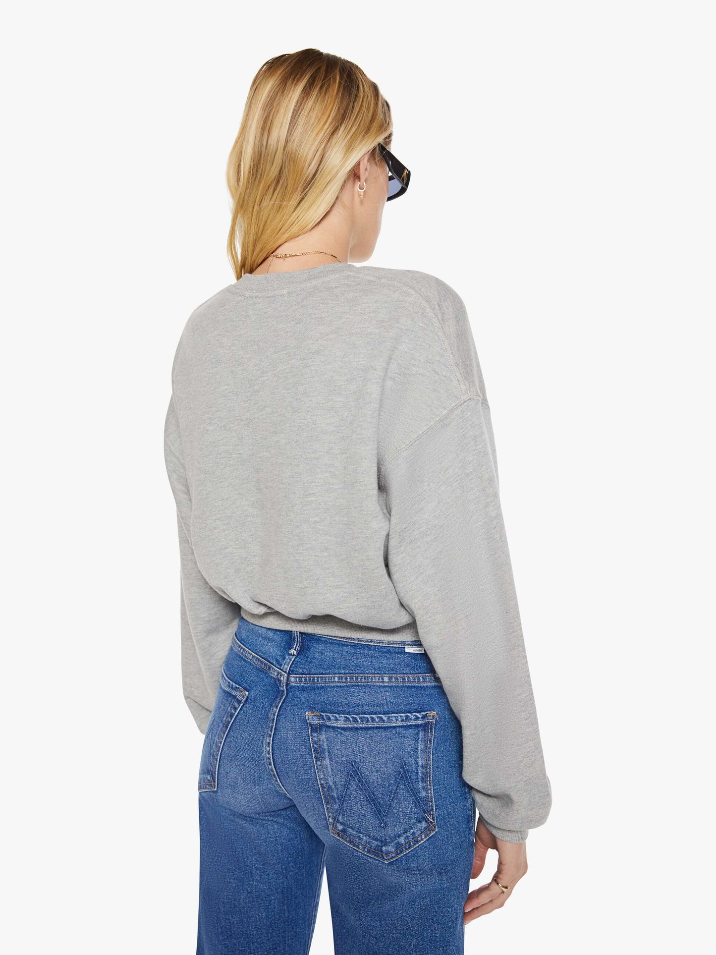 Mother Denim Brands Eterne Cropped Crewneck Sweatshirt
