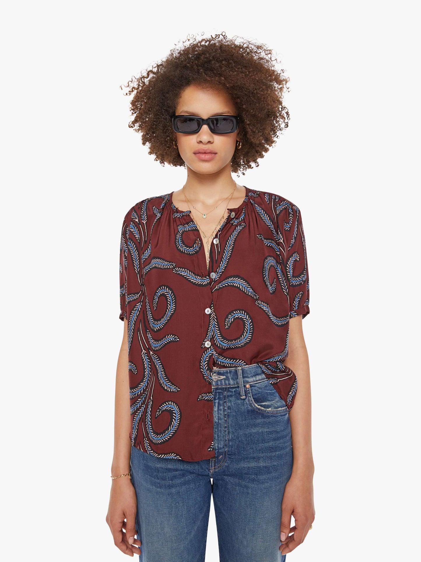 Mother Denim Brands Natalie Martin Violet Top