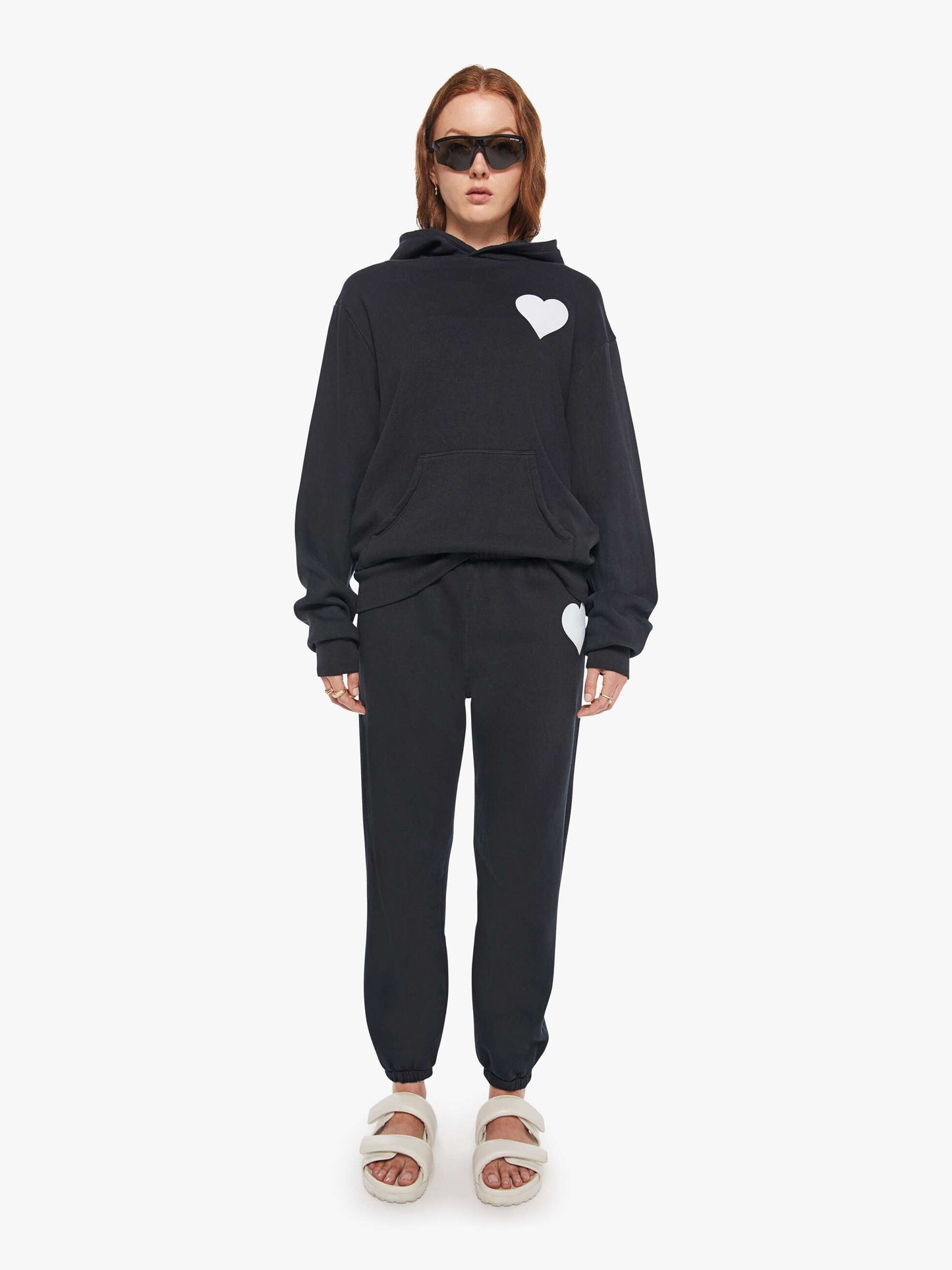 Mother Denim Brands SPRWMN Heart Sweatpant