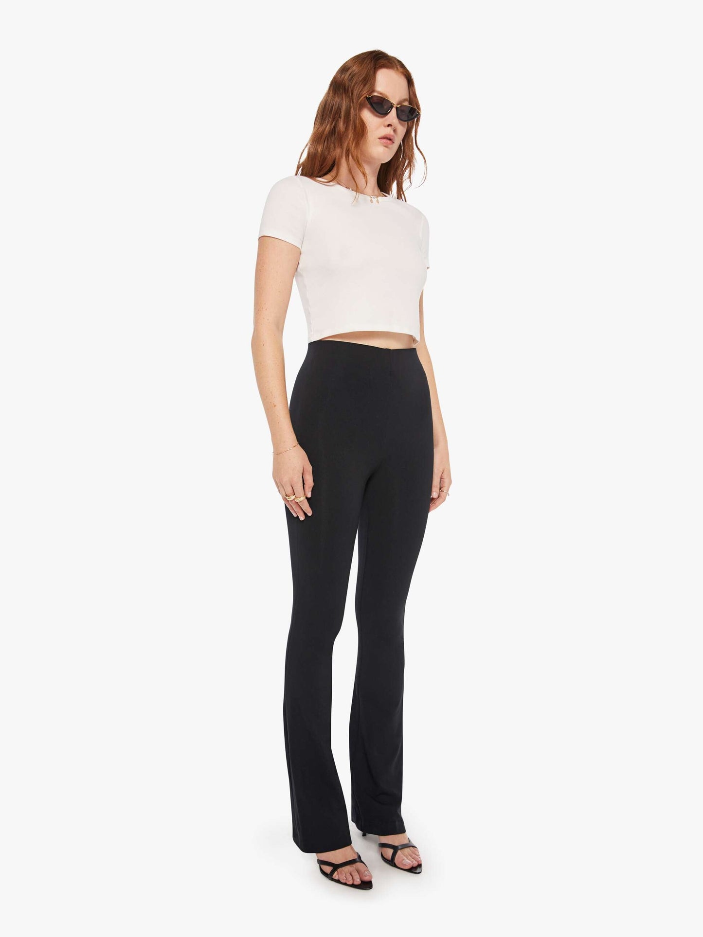 Mother Denim Brands SPRWMN MICRO FLARE BLACK