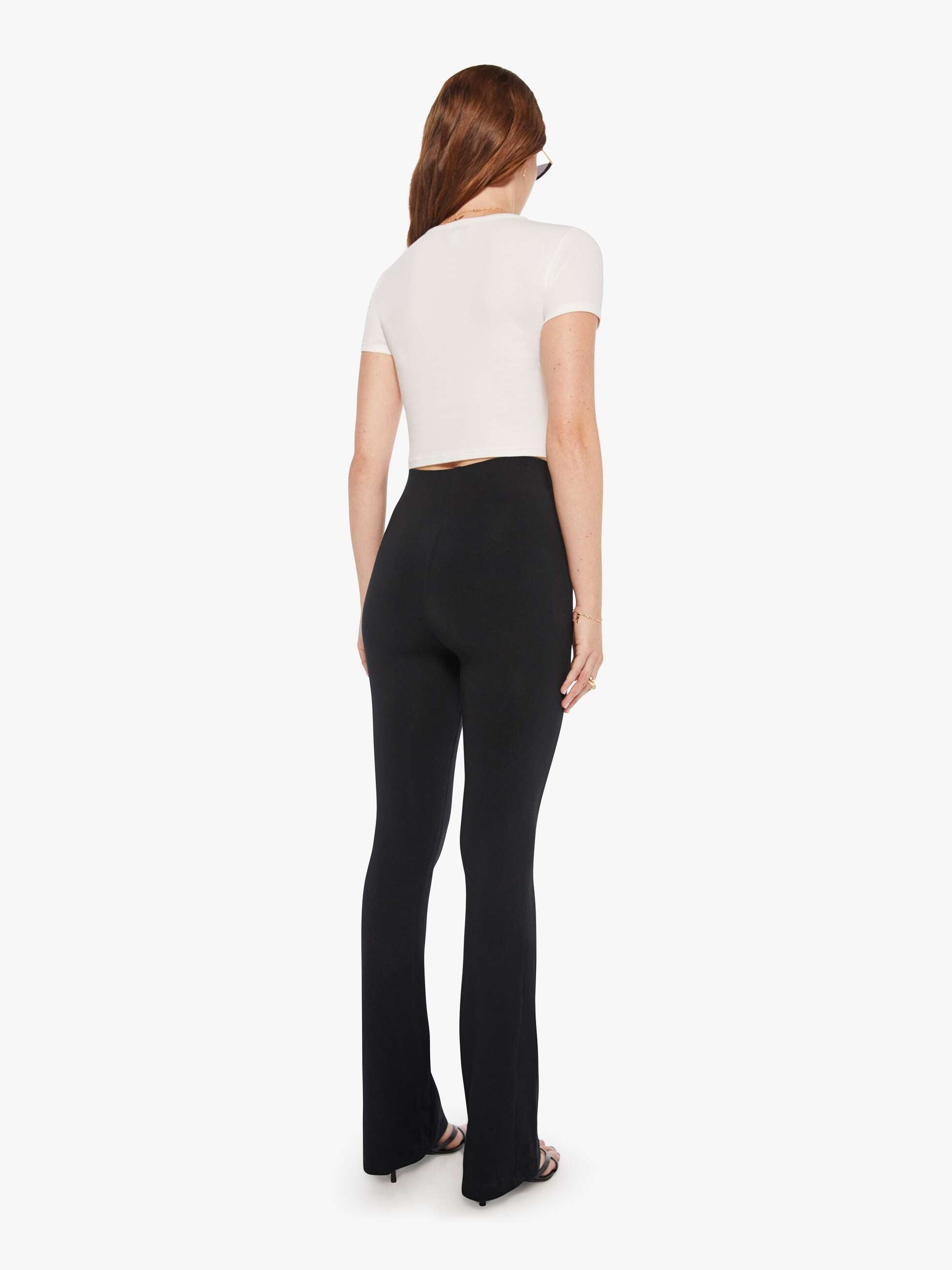 Mother Denim Brands SPRWMN MICRO FLARE BLACK