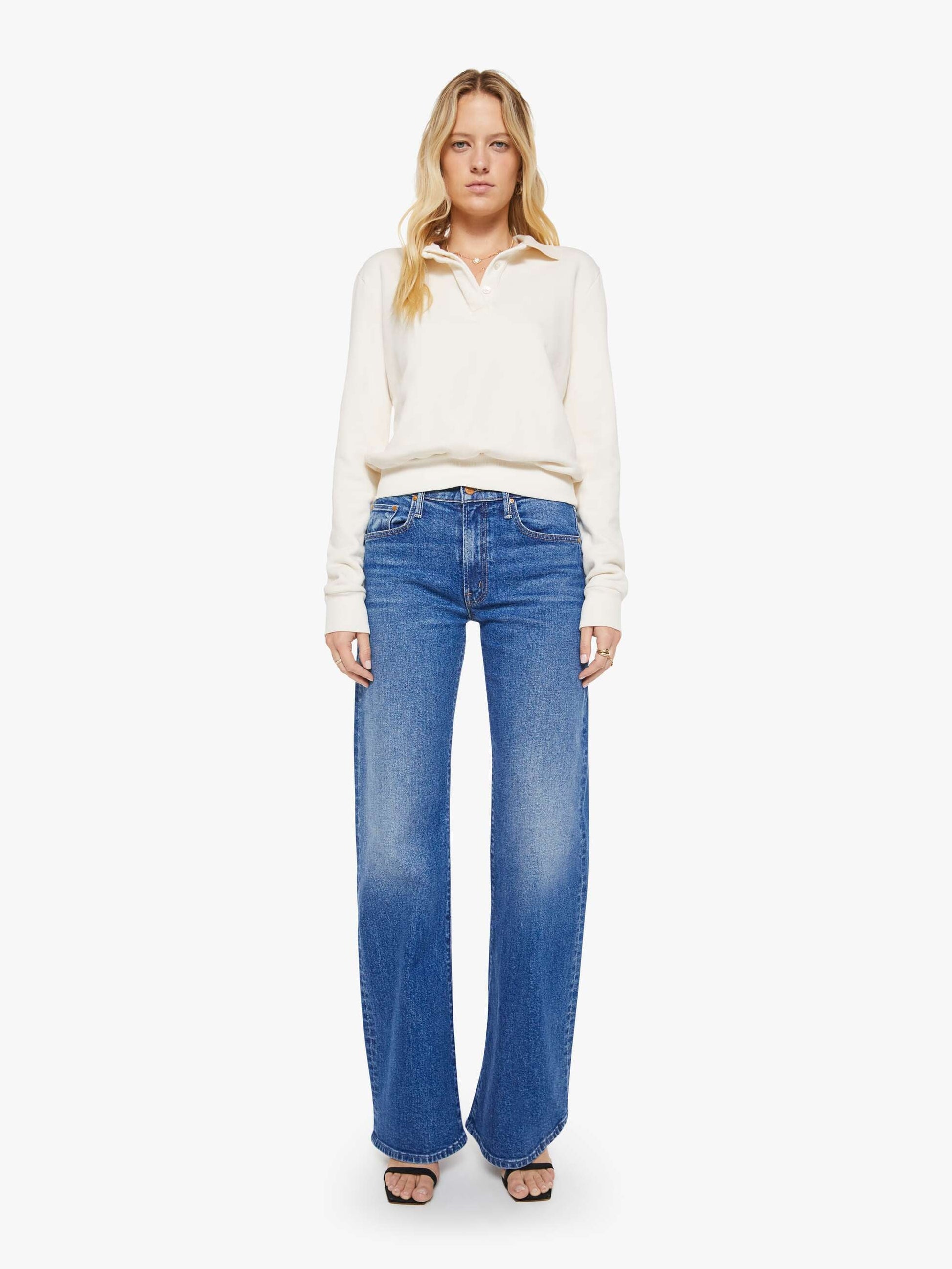 Mother Denim Brands SPRWMN Polo Sweatshirt