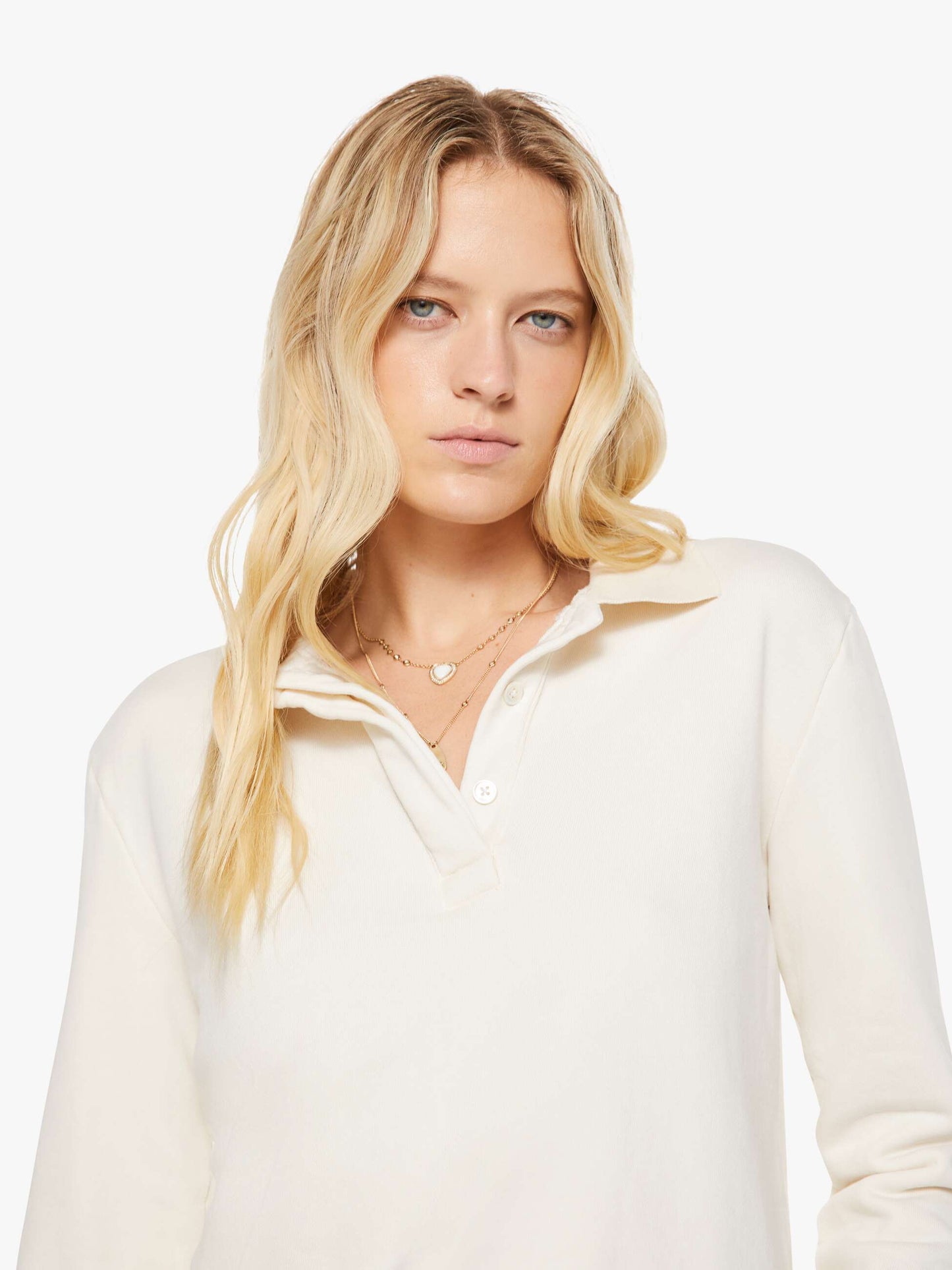 Mother Denim Brands SPRWMN Polo Sweatshirt