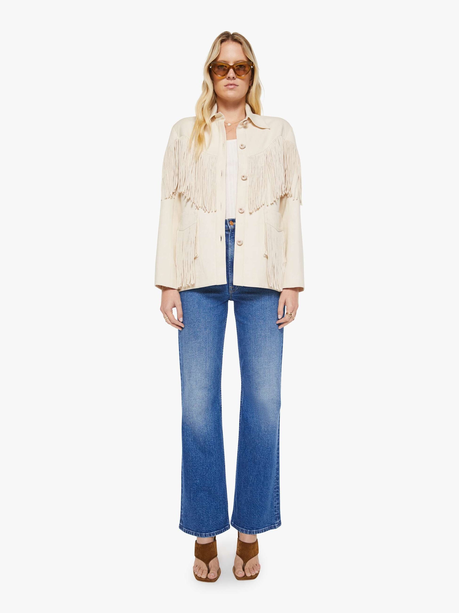 Mother Denim Brands Alix of Bohemia Jude Fringe Jacket