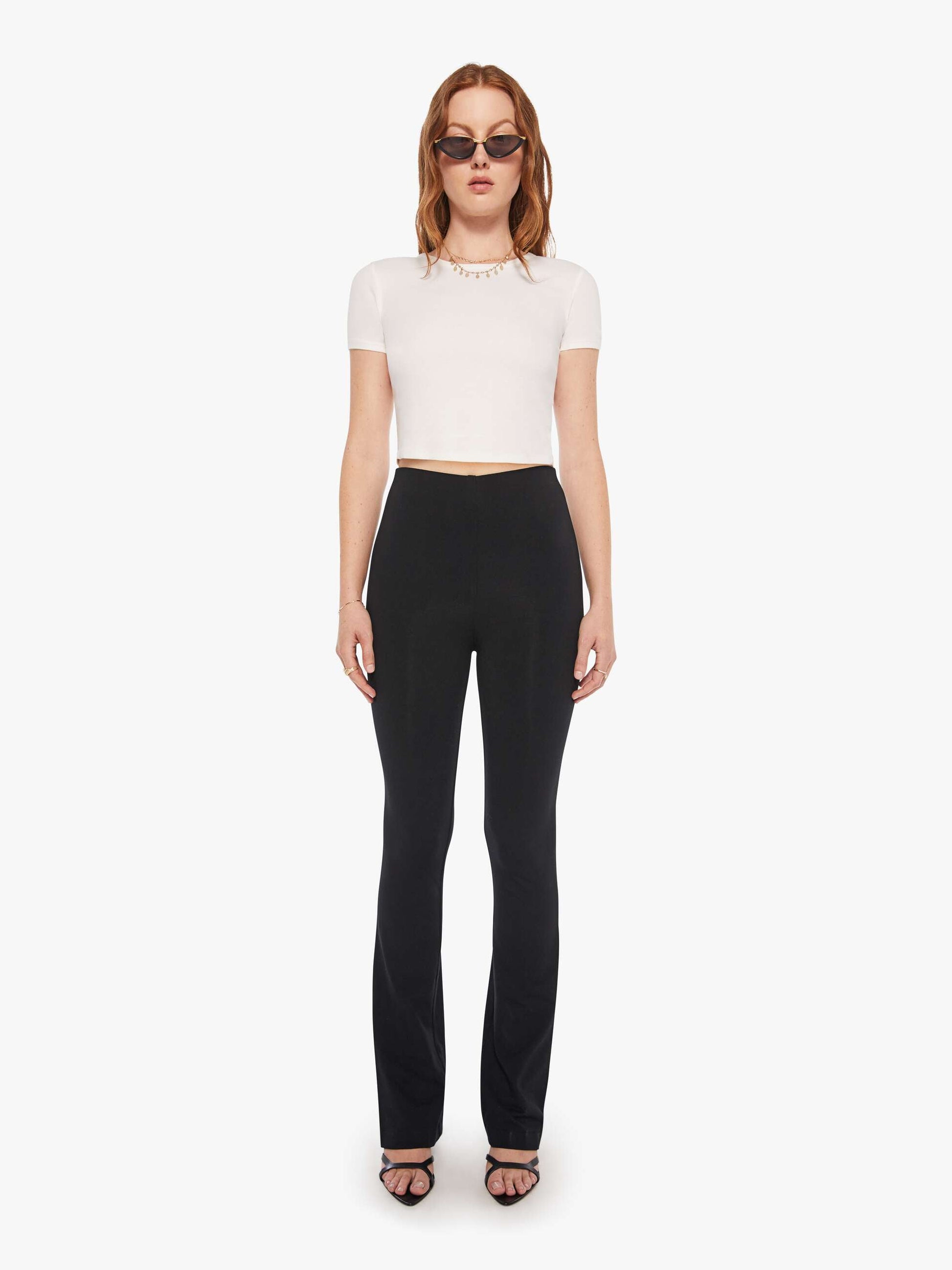 Mother Denim Brands SPRWMN MICRO FLARE BLACK