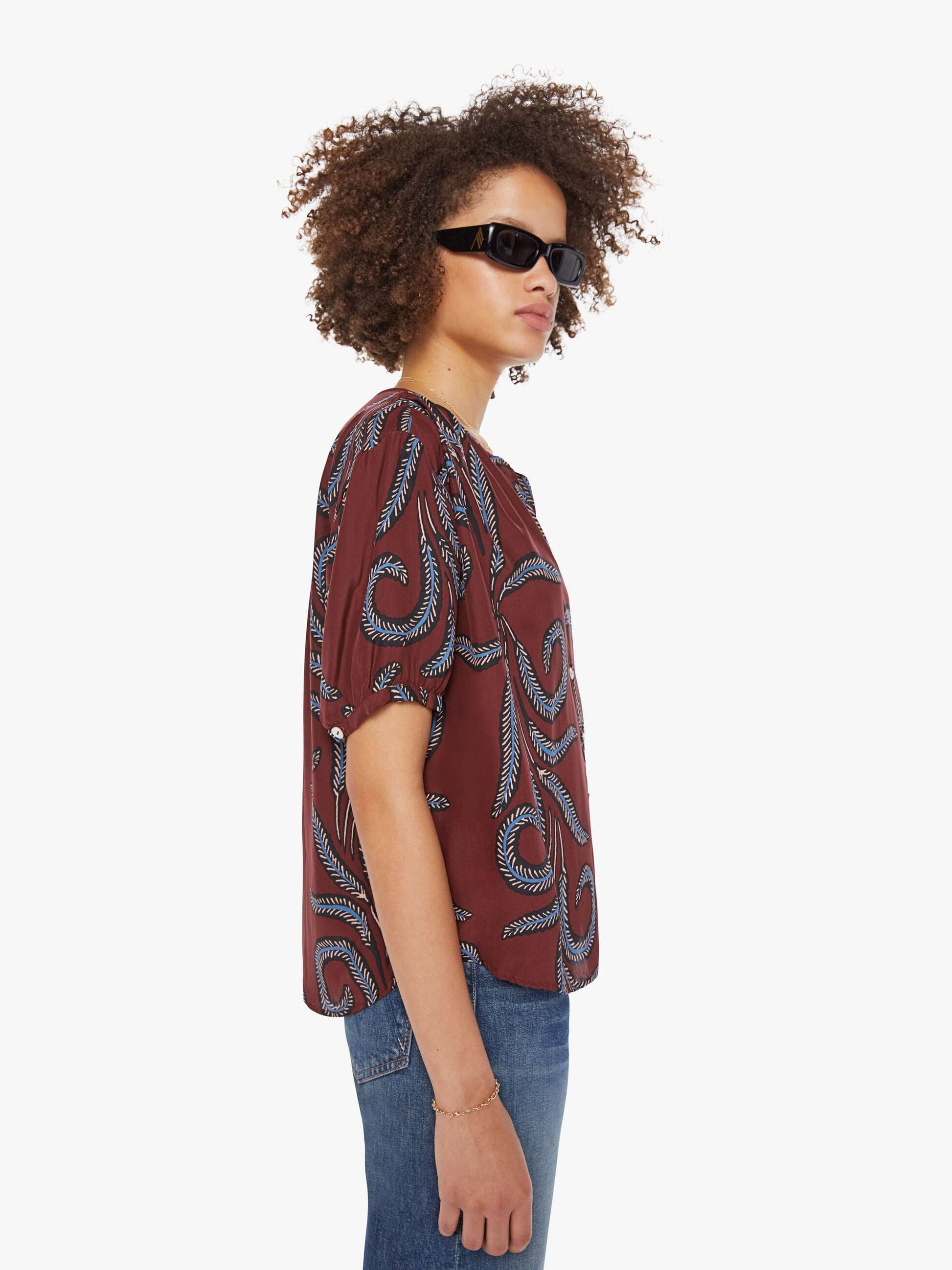 Mother Denim Brands Natalie Martin Violet Top