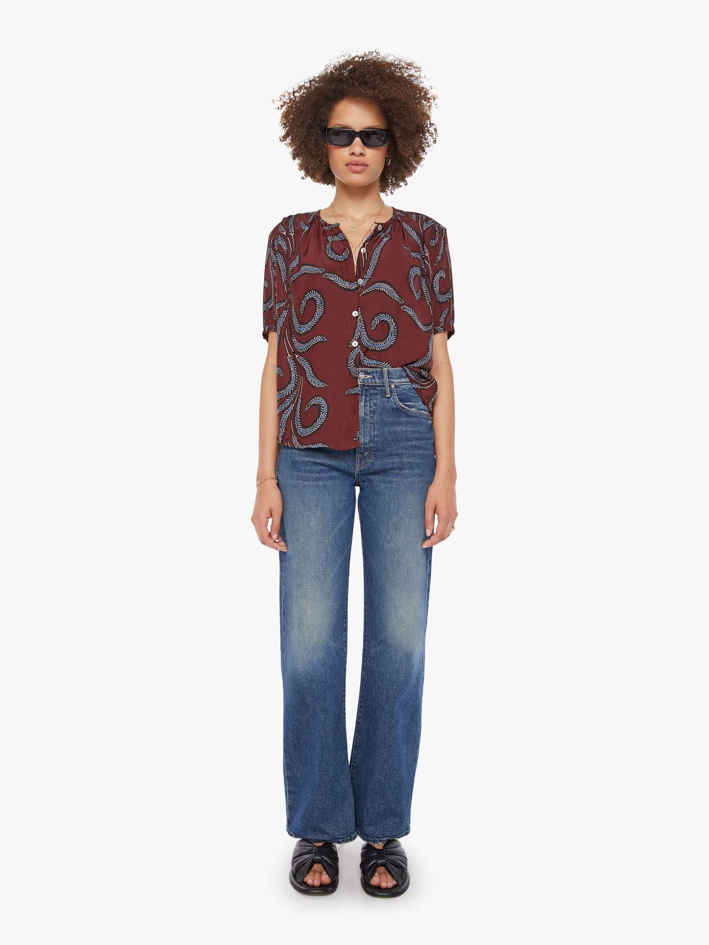 Mother Denim Brands Natalie Martin Violet Top