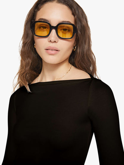 Mother Denim Brands Eterne Long Sleeve Boatneck Top